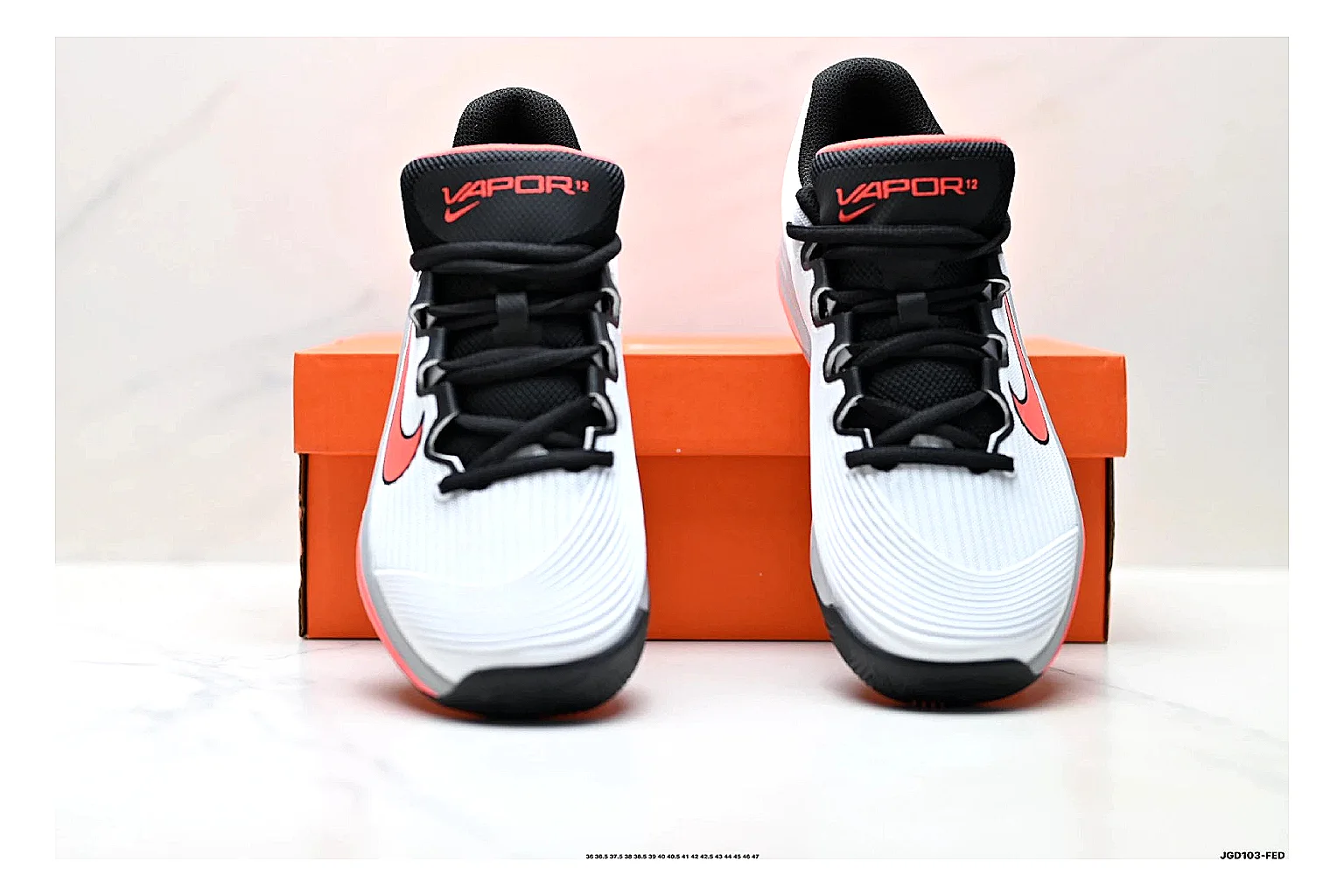 Nike Kd Trey White Red spreadsheet record photo showing white textile basketball upper, red accents, low modern court shape, and supportive sole thumbnail 5