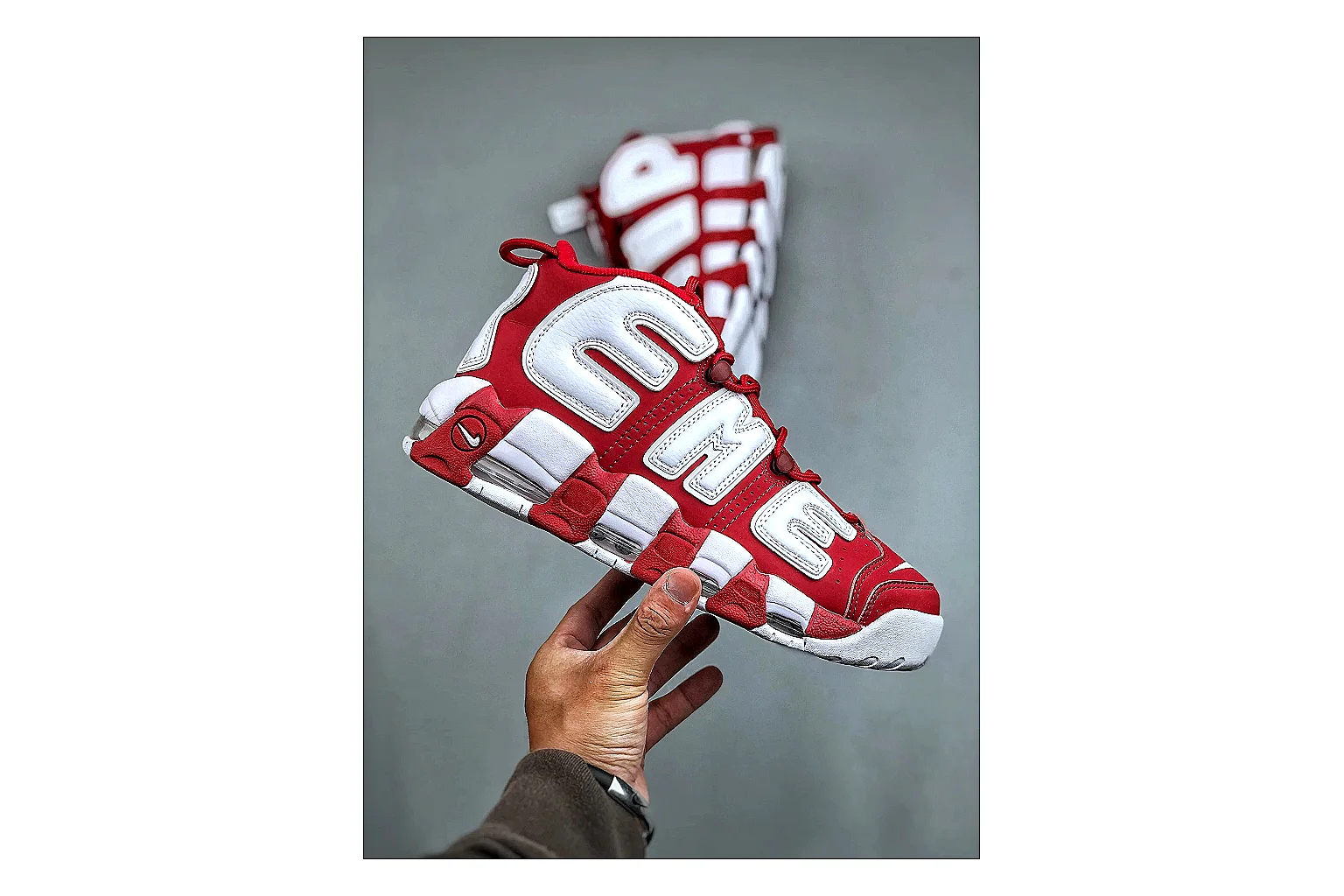 kakosheetbase.com Nike Red White Logo Low 8856 Red White low-top product image thumbnail 3