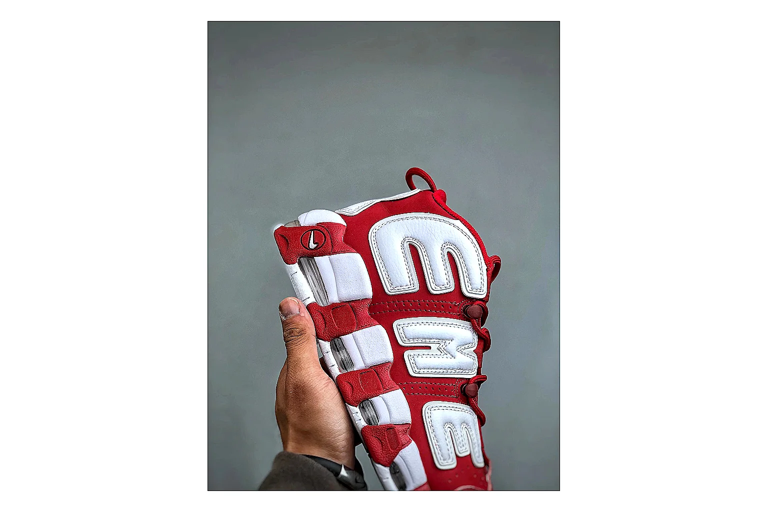 kakosheetbase.com Nike Red White Logo Low 8856 Red White low-top product image thumbnail 5