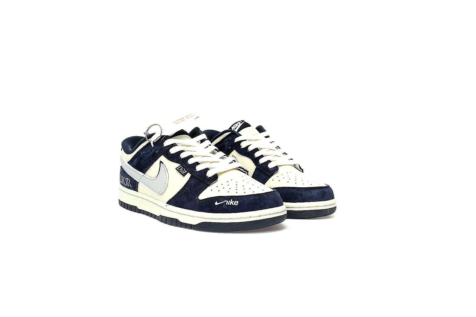 Kako Sheetbase record image for Nike Navy Cream Low Court thumbnail 4