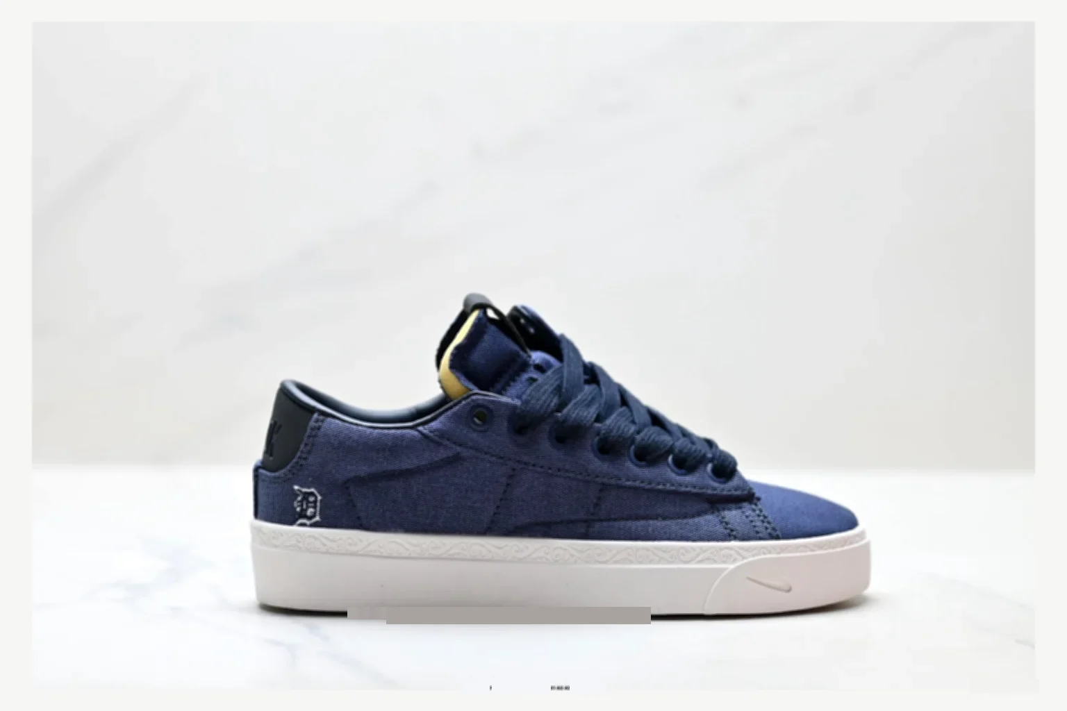 Nike Navy Blue Low Top Sneaker spreadsheet record image SKU 1182167500