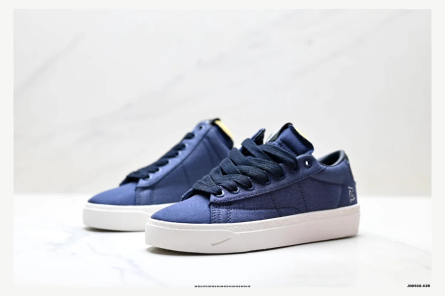 Nike Navy Blue Low Top Sneaker spreadsheet record image SKU 1182167500 thumbnail 3