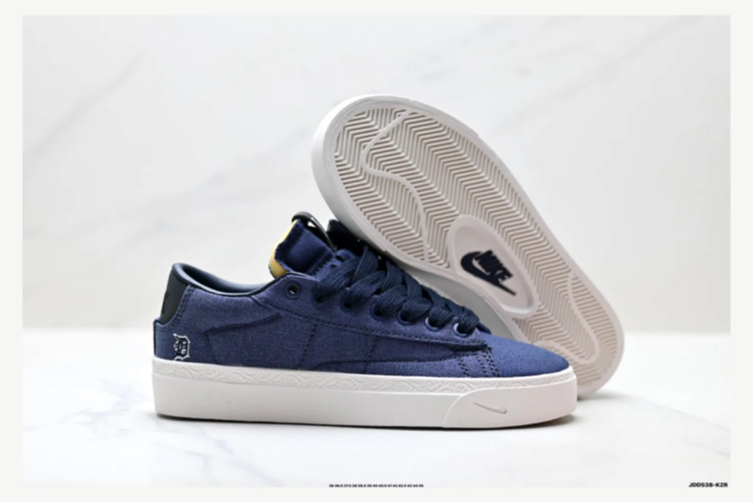 Nike Navy Blue Low Top Sneaker spreadsheet record image SKU 1182167500 thumbnail 4