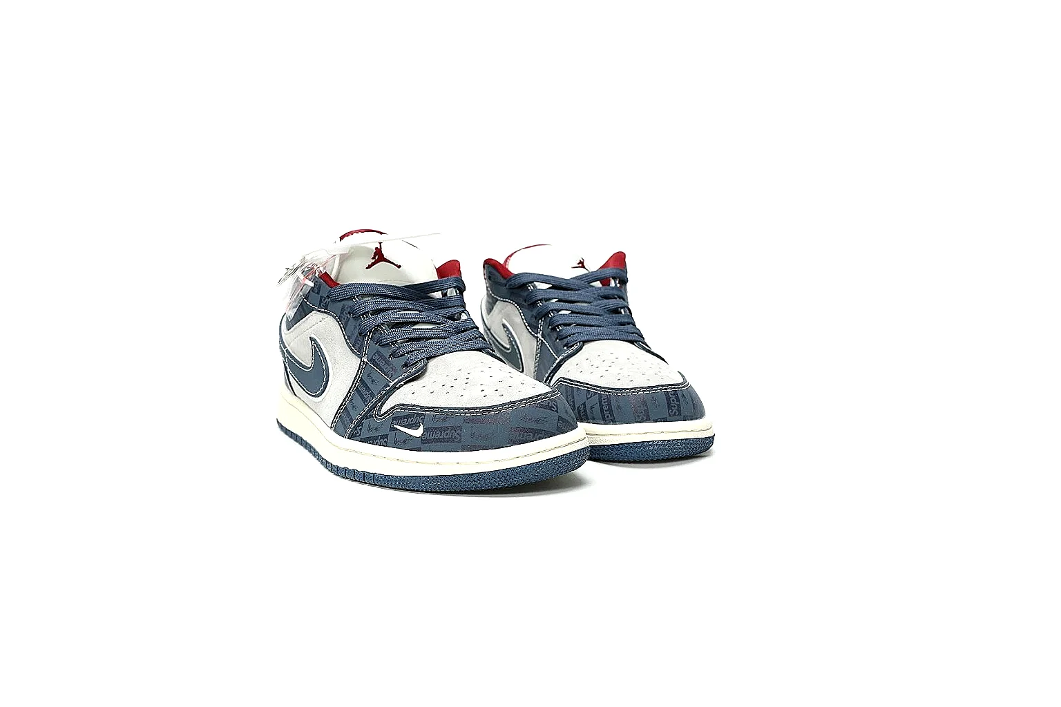 Kako Sheetbase record image for Nike Navy Red Low Court thumbnail 4
