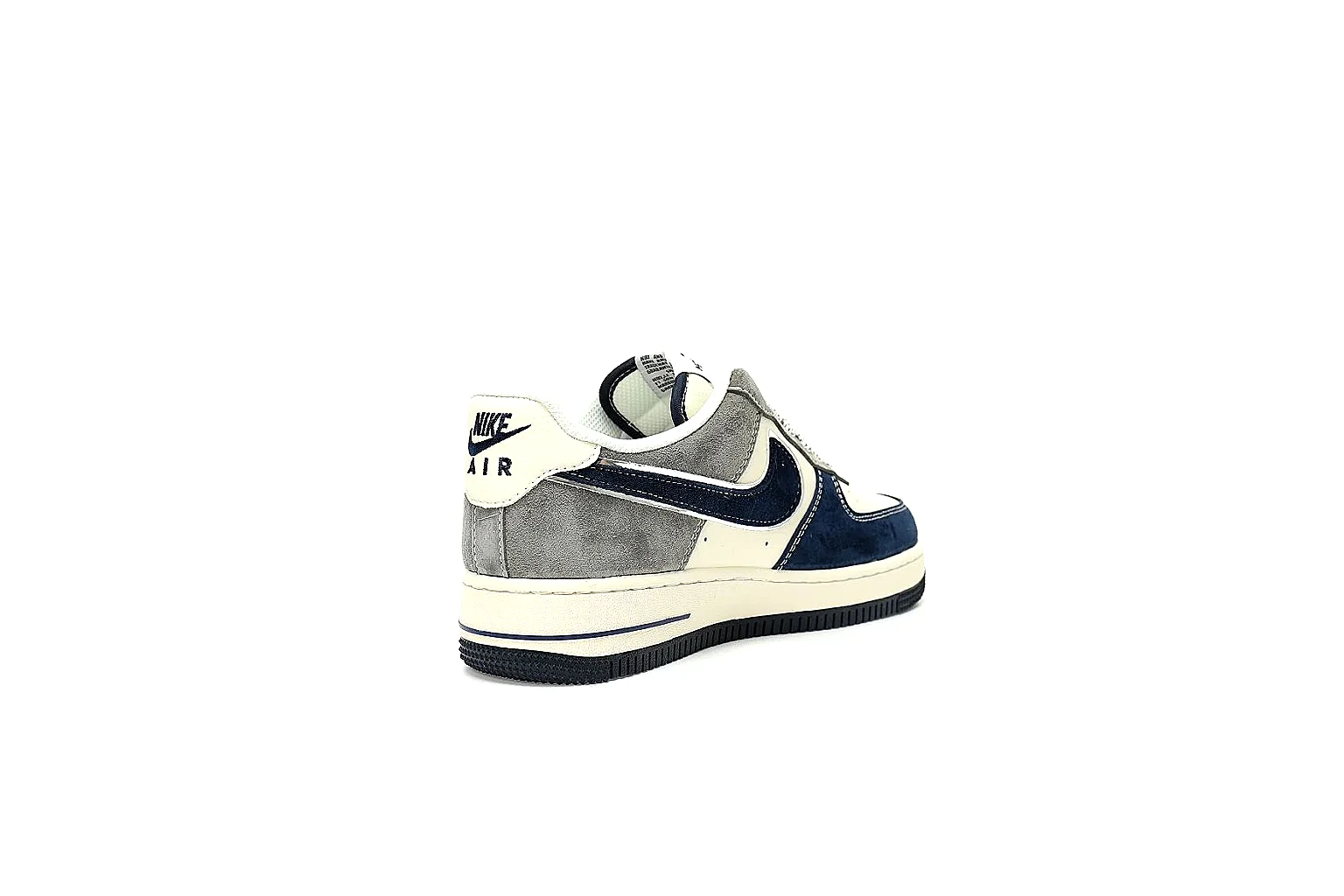 Kako Sheetbase record image for Nike Navy White Low Court Sneaker thumbnail 2