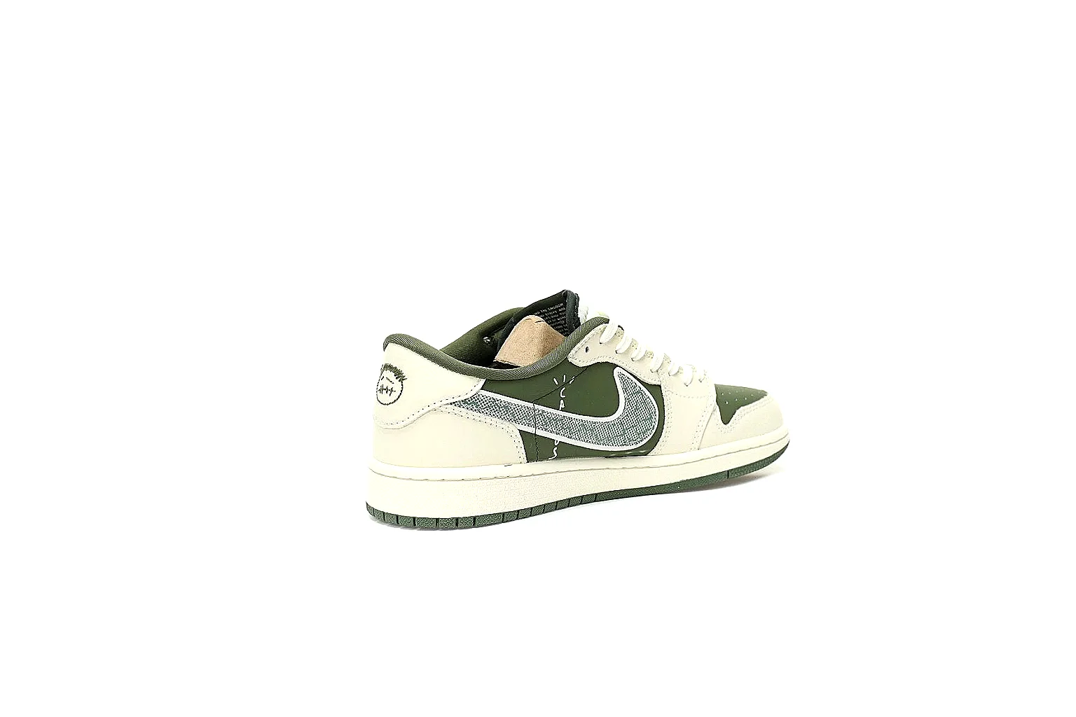 Kako Sheetbase record image for Nike Olive Cream Low Court thumbnail 6