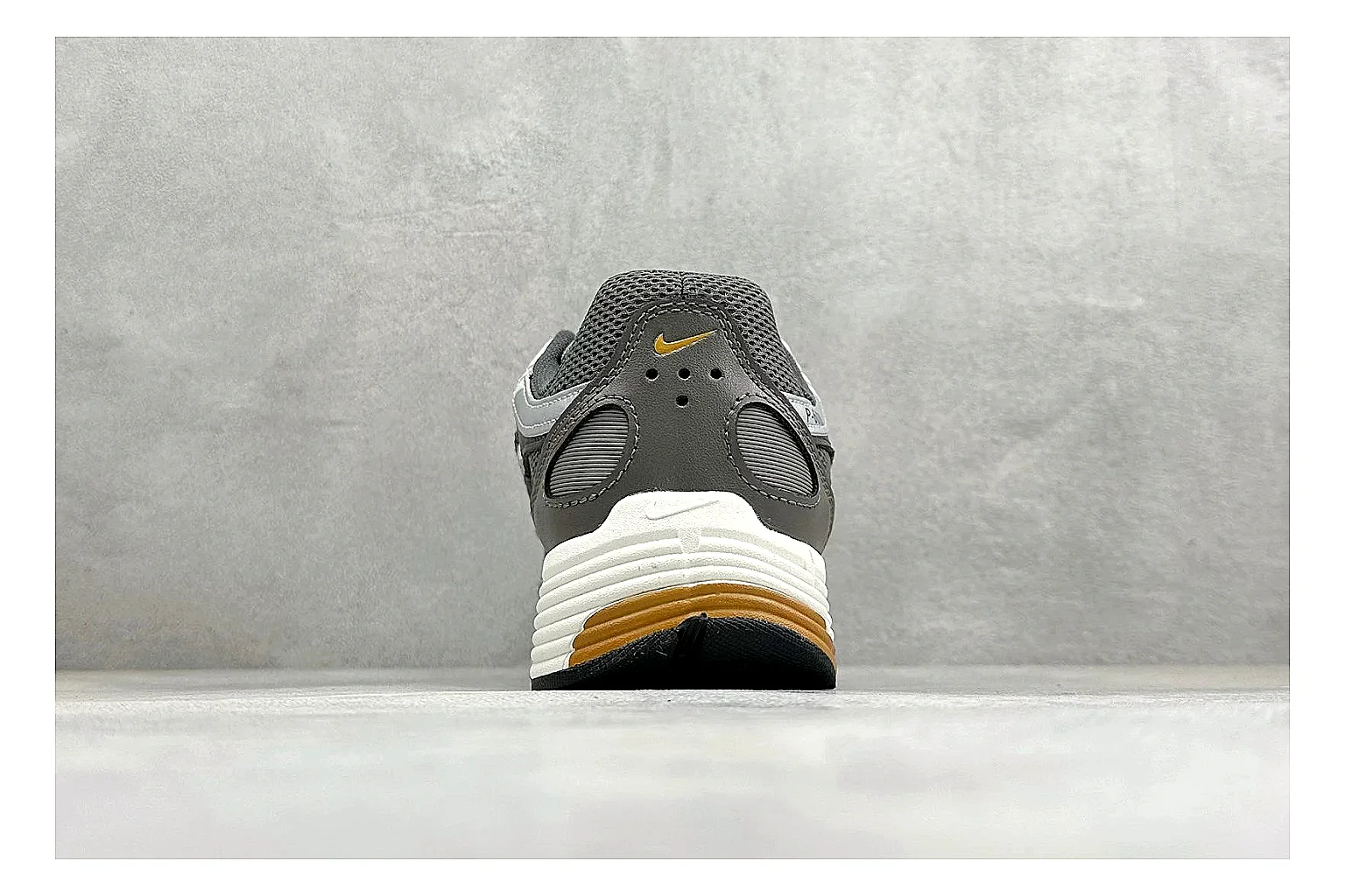Nike P-6000 Black Orange spreadsheet record photo showing black layered runner upper, orange accent hits, retro P-6000 paneling, and cushioned casual sole thumbnail 3