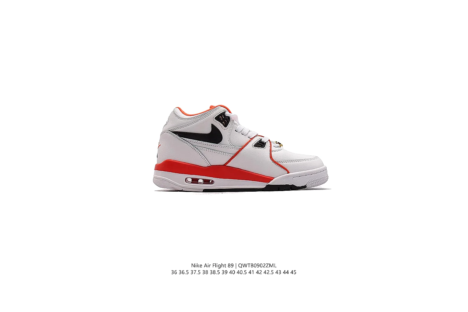 kakosheetbase.com Nike White Red Retro Basketball 0712 White Red low-top product image thumbnail 2