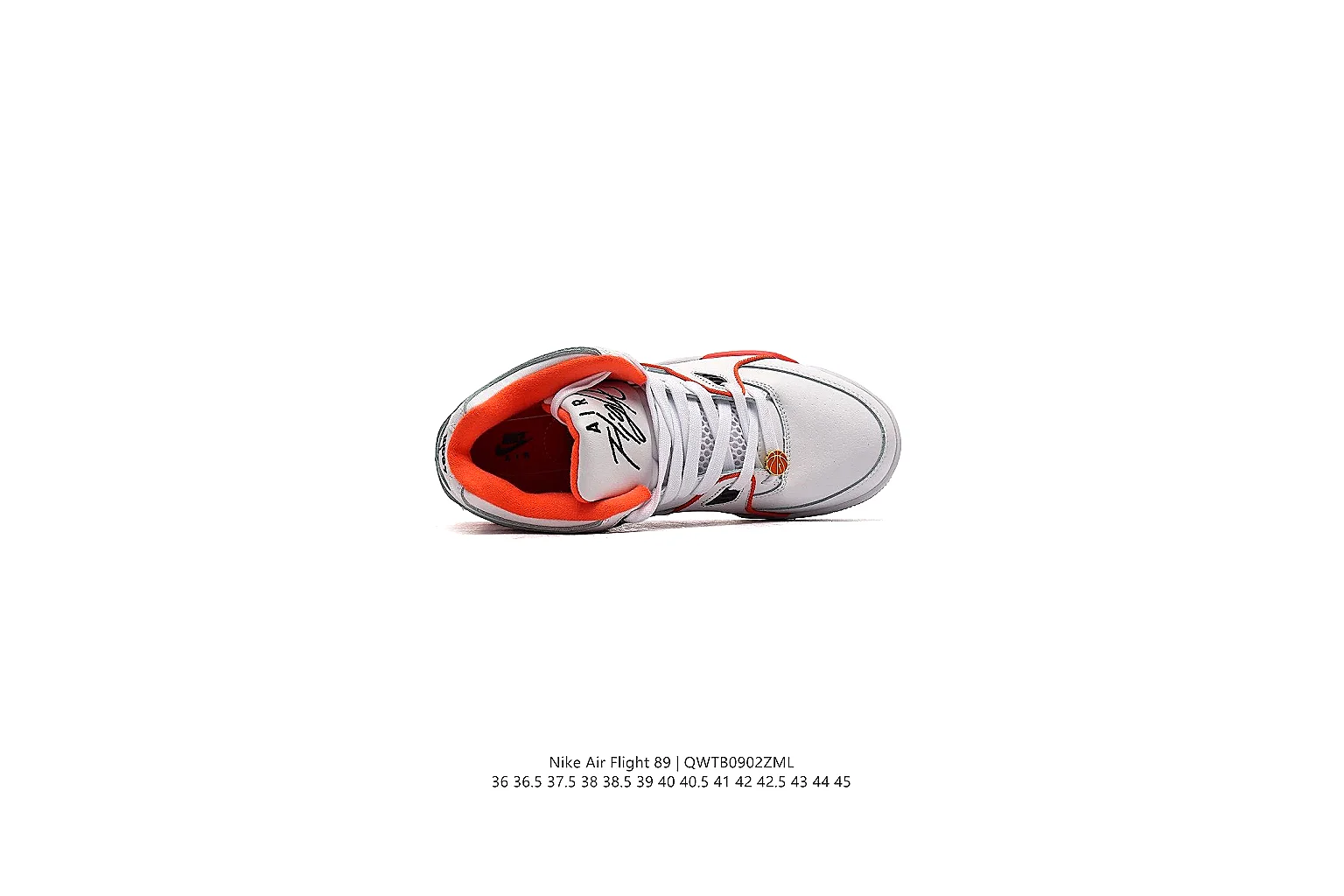 kakosheetbase.com Nike White Red Retro Basketball 0712 White Red low-top product image thumbnail 3