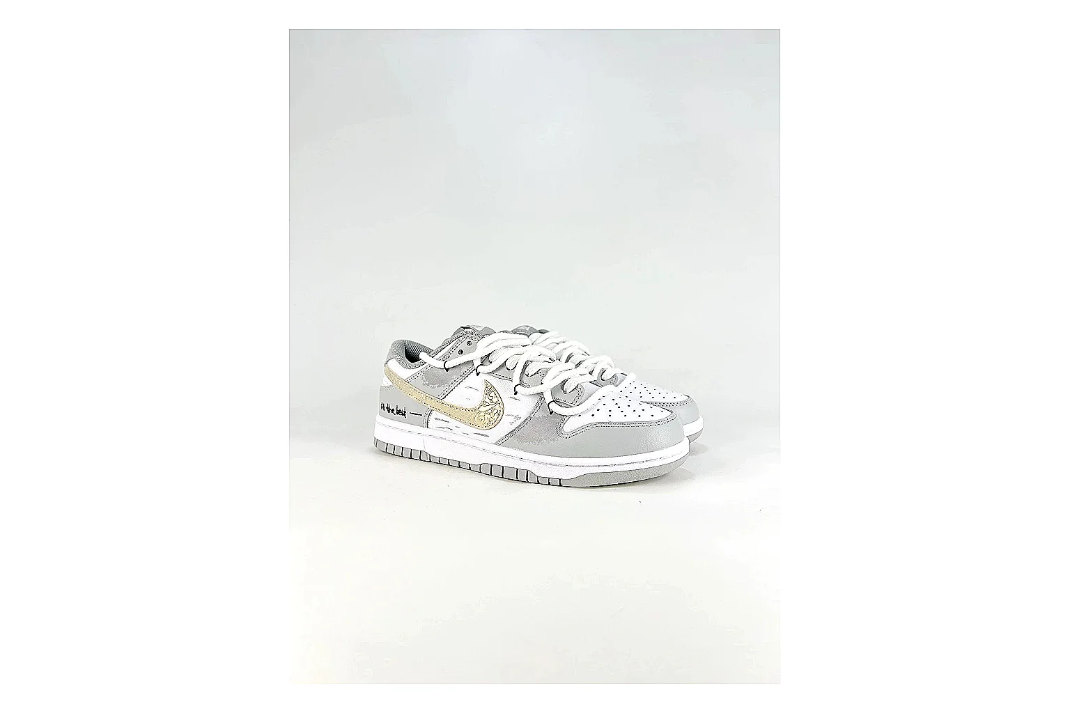 Nike Silver Runner Silver Gold spreadsheet record photo showing silver synthetic-mesh upper, gold accent details, modern runner shape, and cushioned sole thumbnail 2