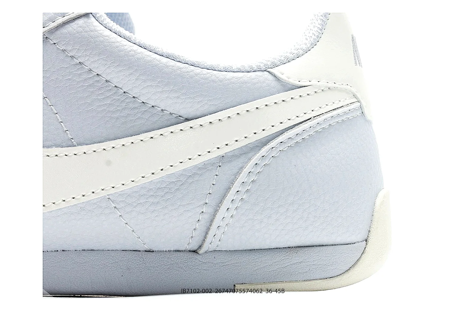 Nike Sprint White Cream Sneakers spreadsheet record image with white cream low-top sneakers with leather texture, side-profile shape, upper panel lines, and outsole detail thumbnail 5