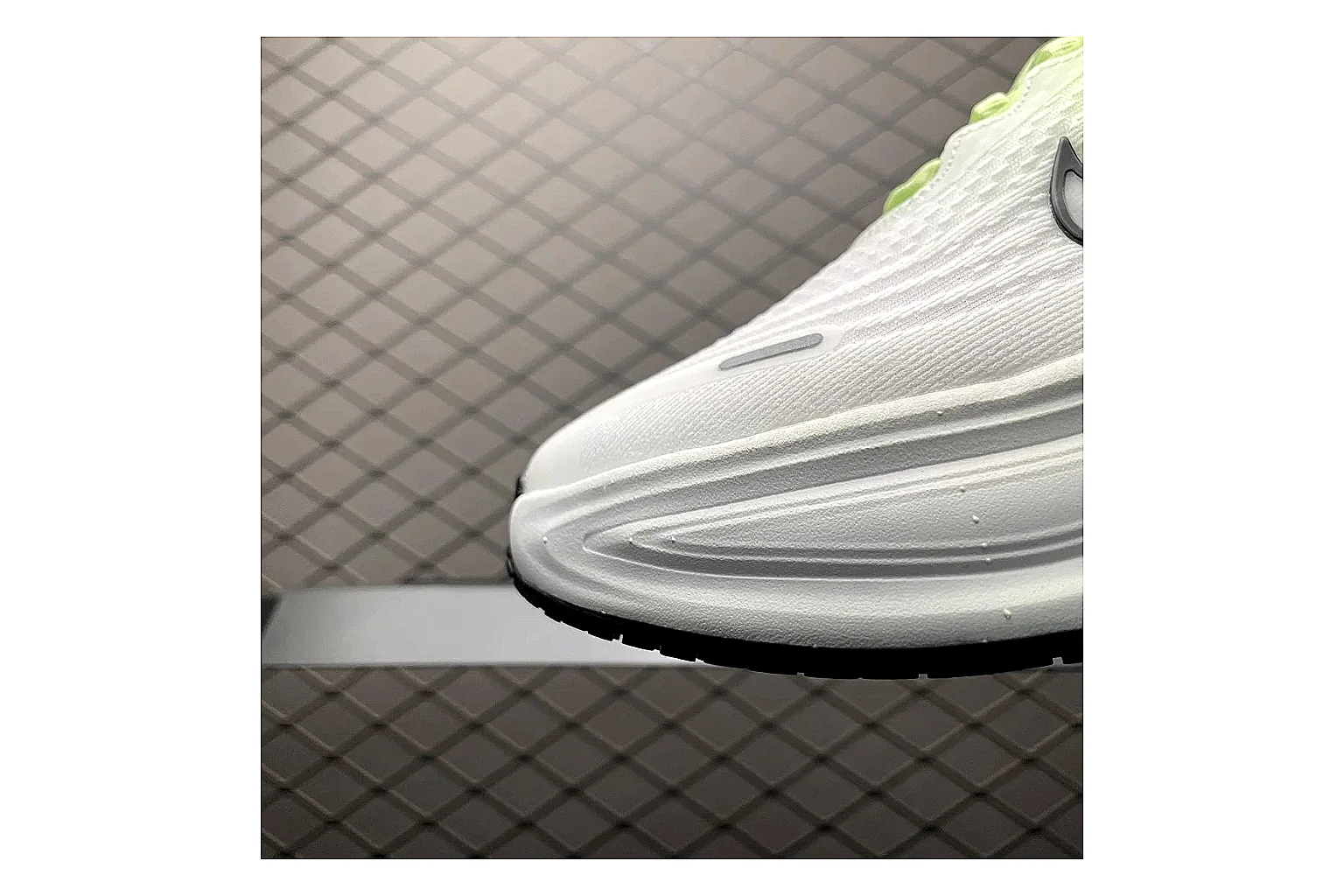 Nike Vomero Plus Volt White Sheetbase record image with white volt vomero plus runner with mixed upper and runner shape thumbnail 5