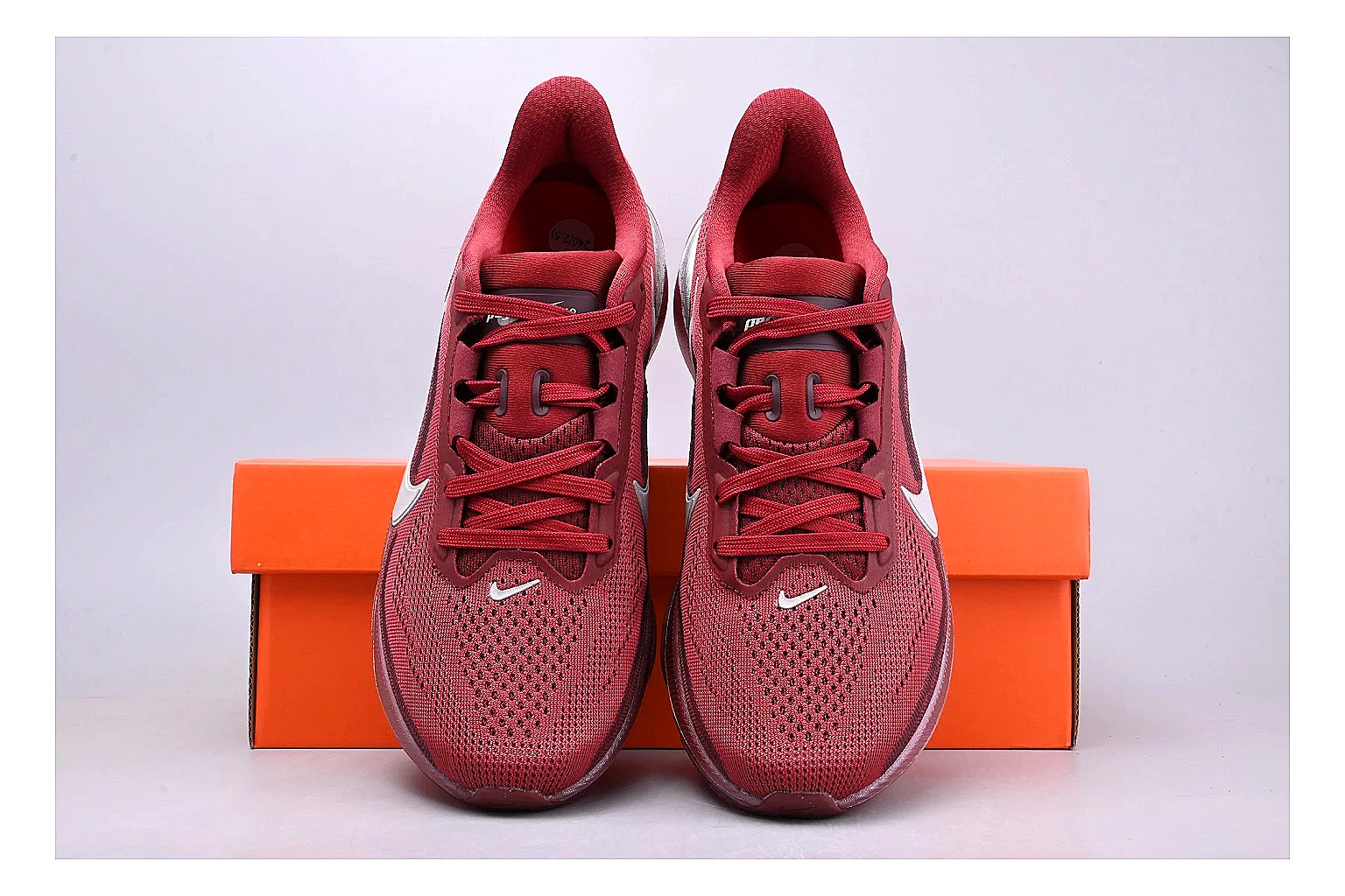 Nike Air Zoom Vomero Red Runner Sheetbase record image with red vomero runner with mixed upper and runner shape thumbnail 4
