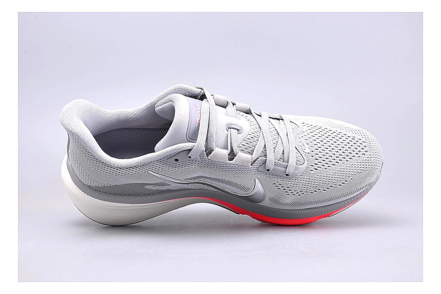 Nike Air Zoom Vomero White Pink Sheetbase record image with white pink vomero runner with mixed upper and runner shape thumbnail 2