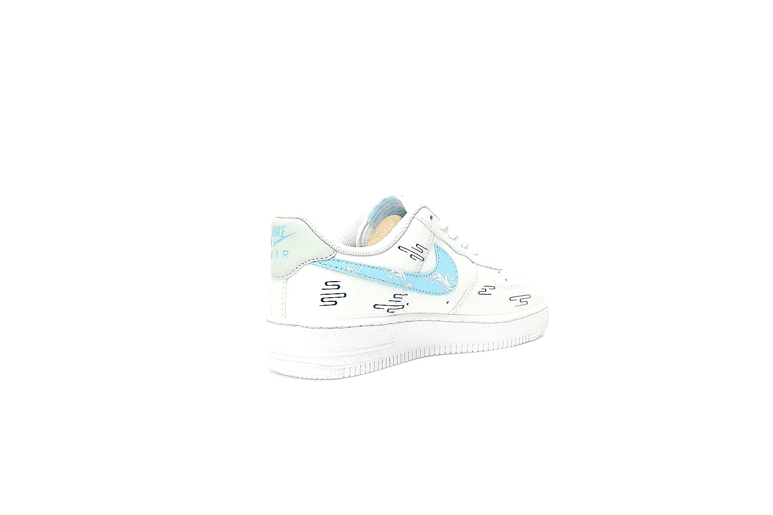 Kako Sheetbase record image for Nike White Aqua Low Court thumbnail 6