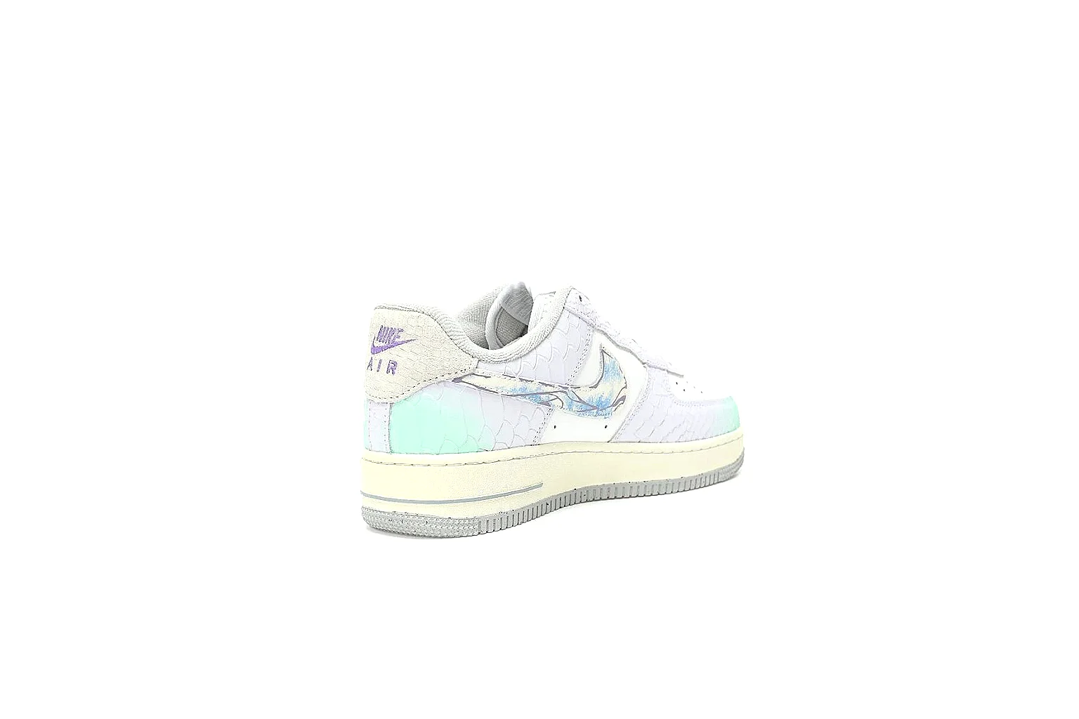 Kako Sheetbase record image for Nike White Aqua Low Court thumbnail 2