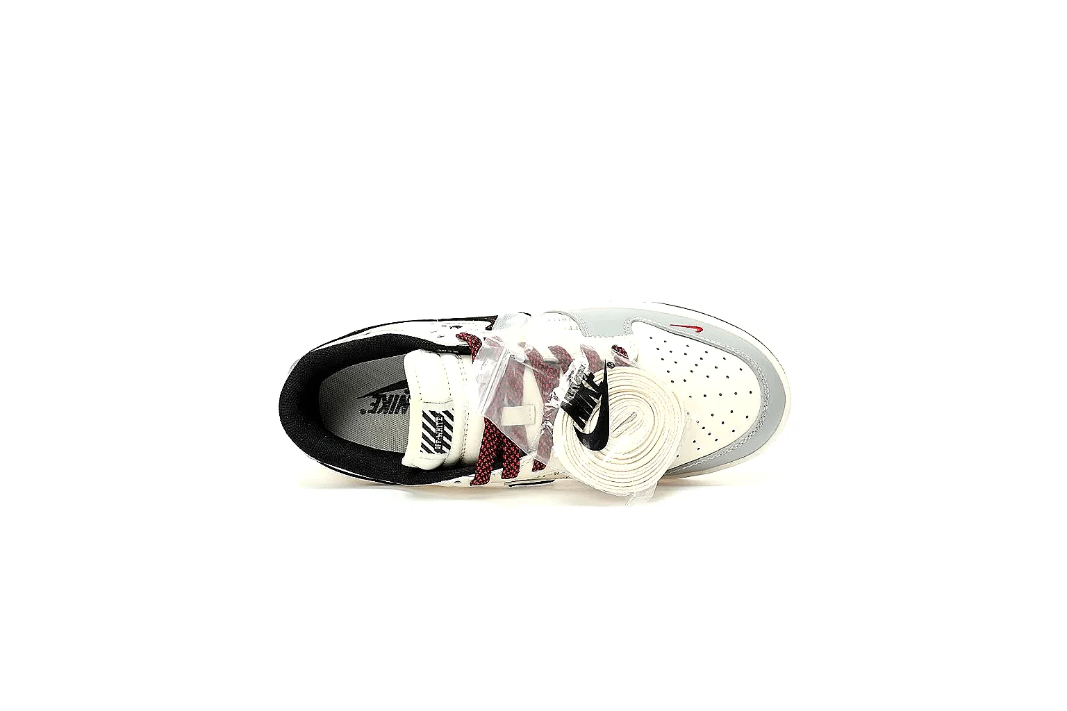 Kako Sheetbase record image for Nike White Black Red Low Court thumbnail 2