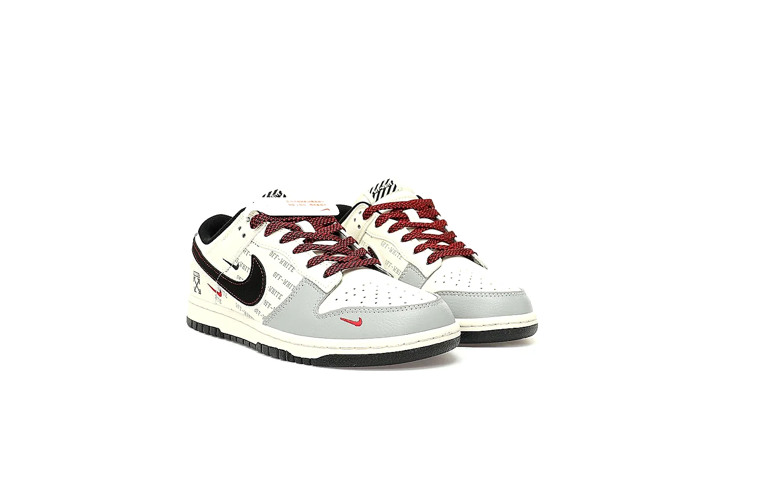 Kako Sheetbase record image for Nike White Black Red Low Court thumbnail 4