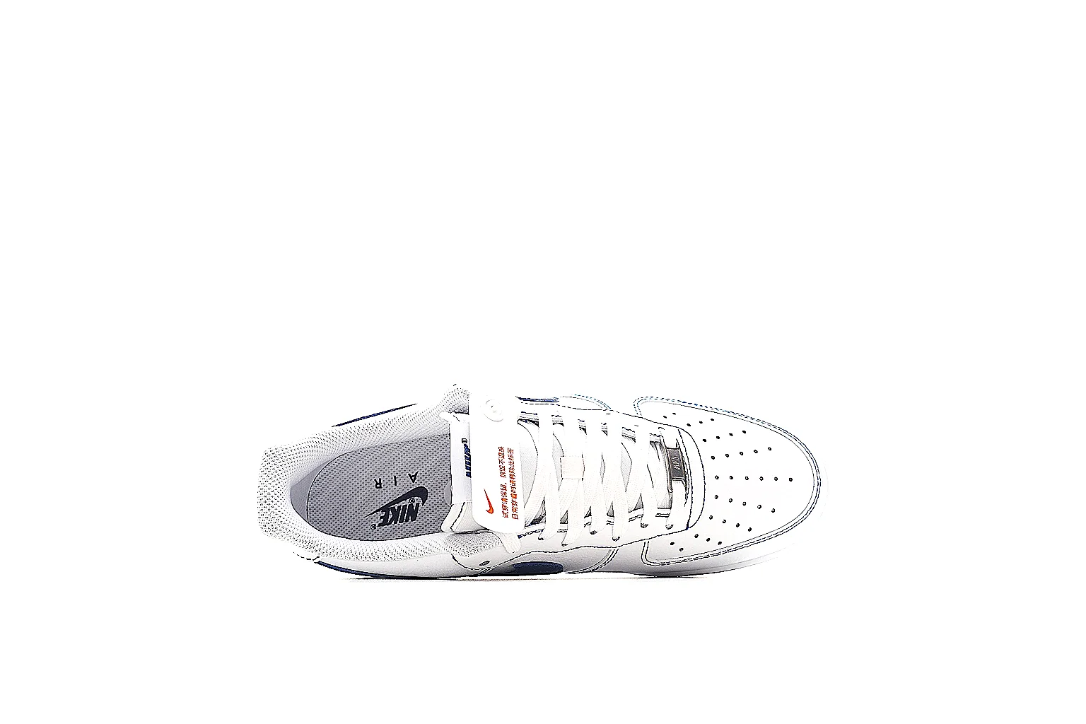 Kako Sheetbase record image for Nike White Blue Low Court thumbnail 4