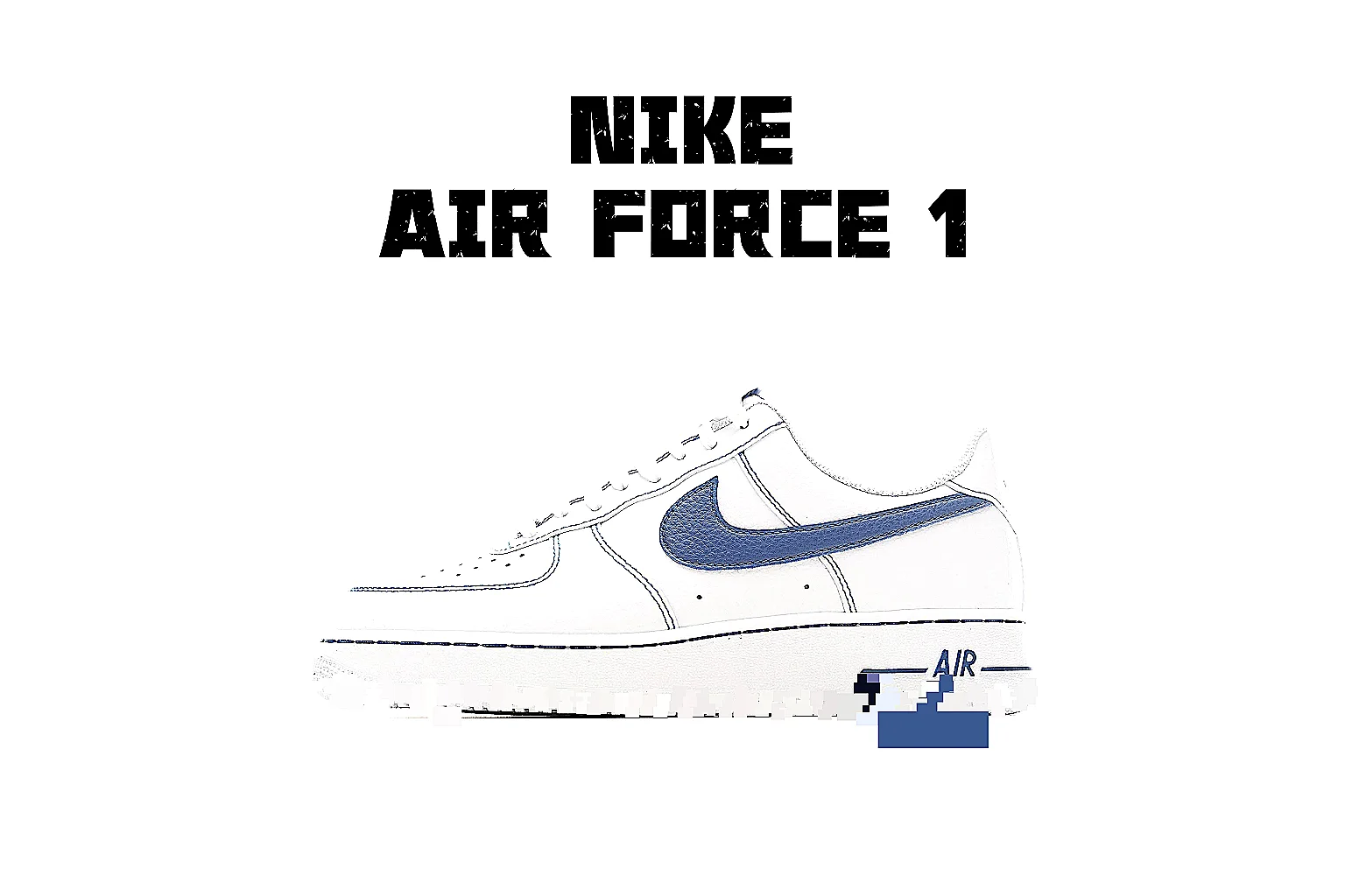 Kako Sheetbase record image for Nike White Blue Low Court thumbnail 6