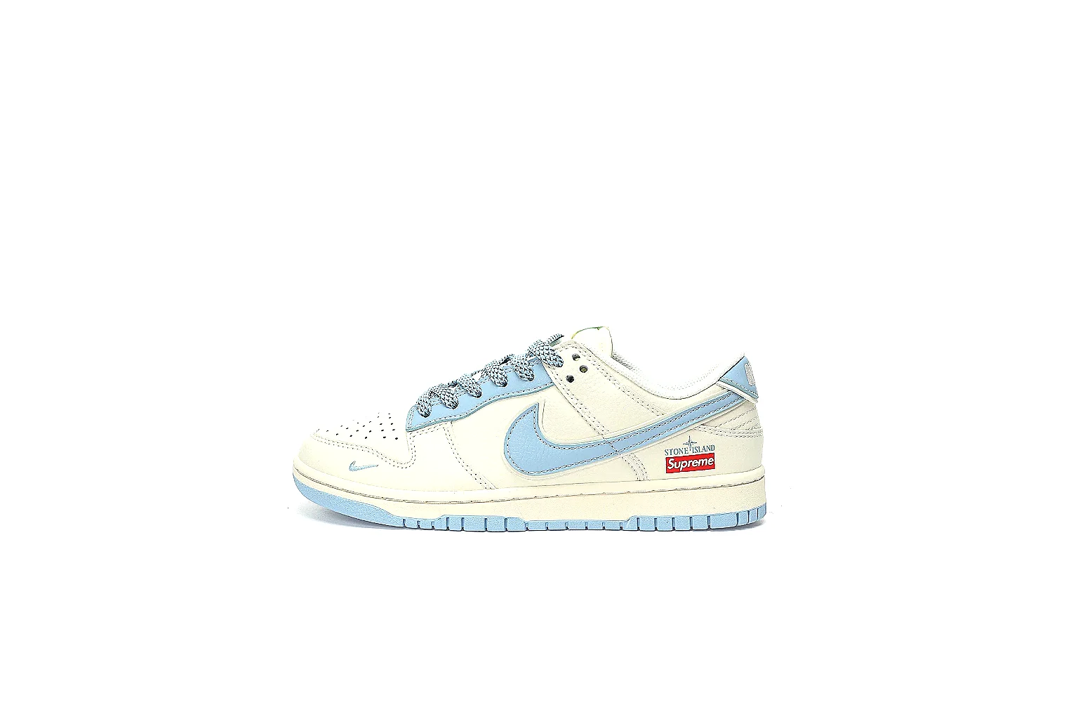 Kako Sheetbase record image for Nike White Blue Low Court thumbnail 2