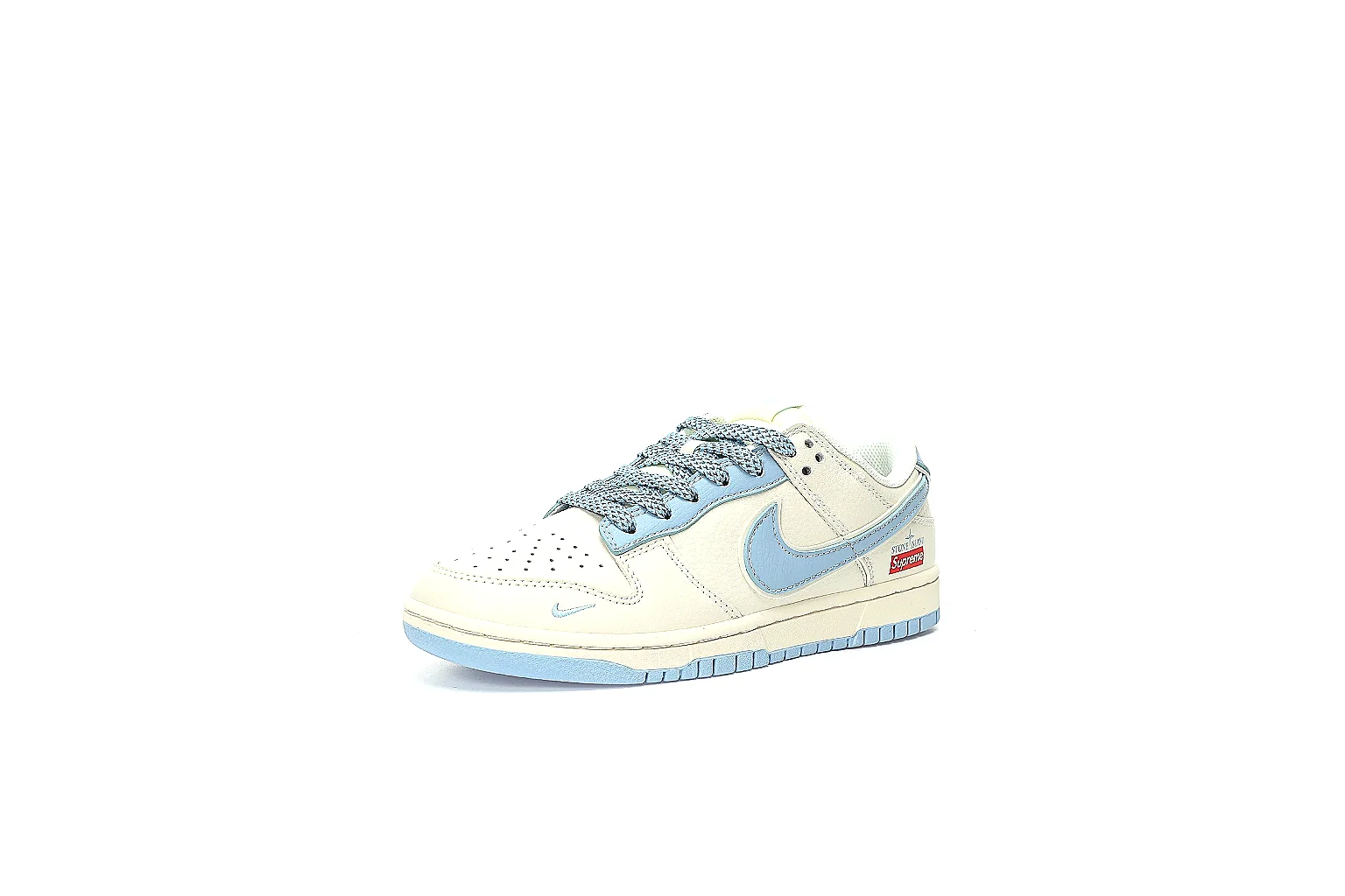 Kako Sheetbase record image for Nike White Blue Low Court thumbnail 6