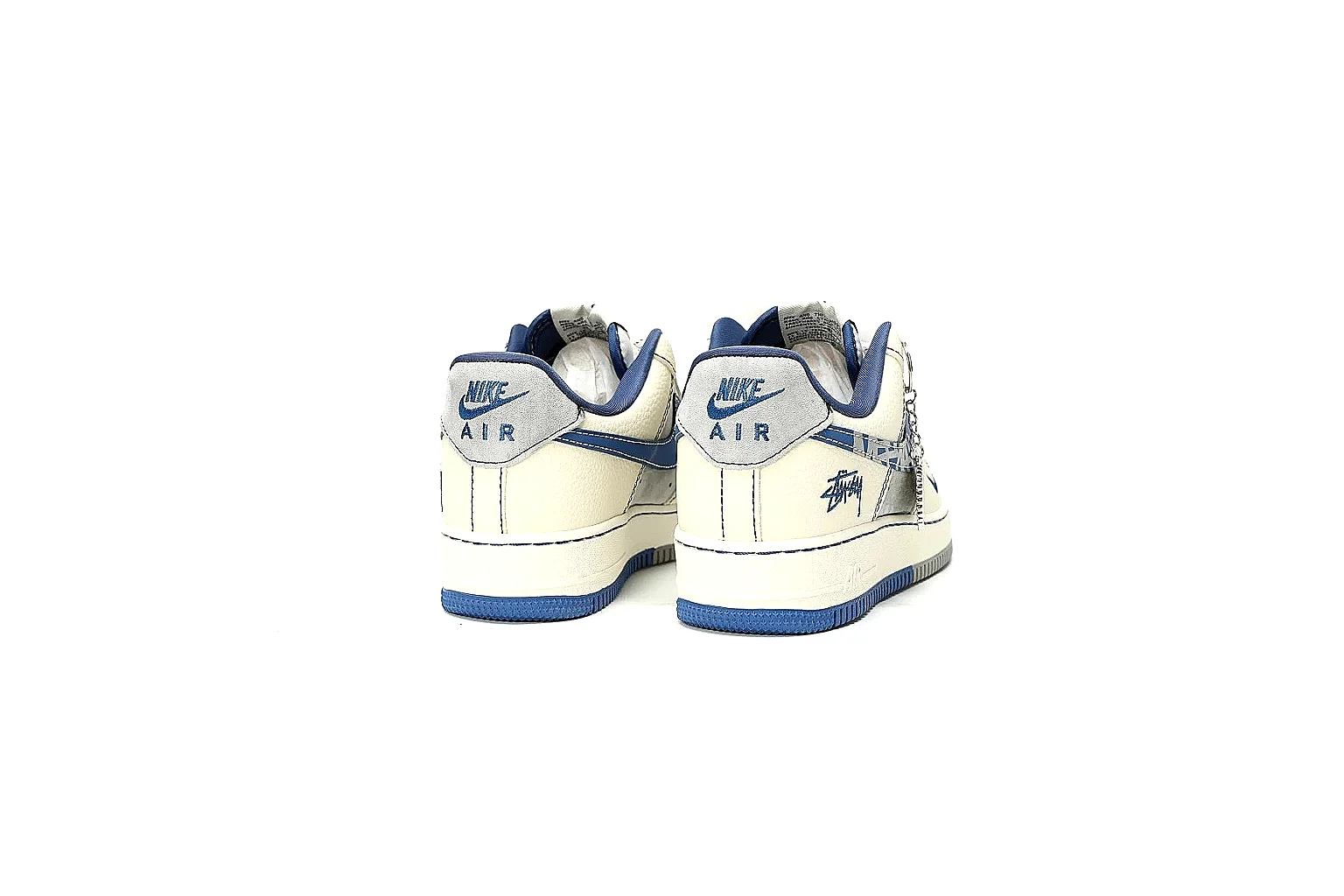Kako Sheetbase record image for Nike White Blue Low Court thumbnail 5