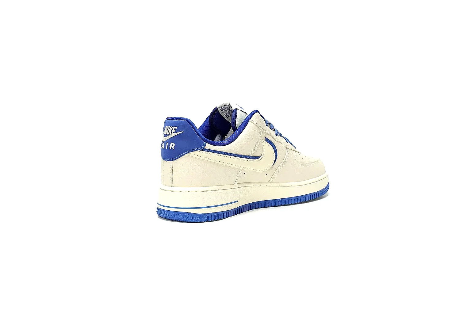Kako Sheetbase record image for Nike White Blue Low Court Sneaker thumbnail 6
