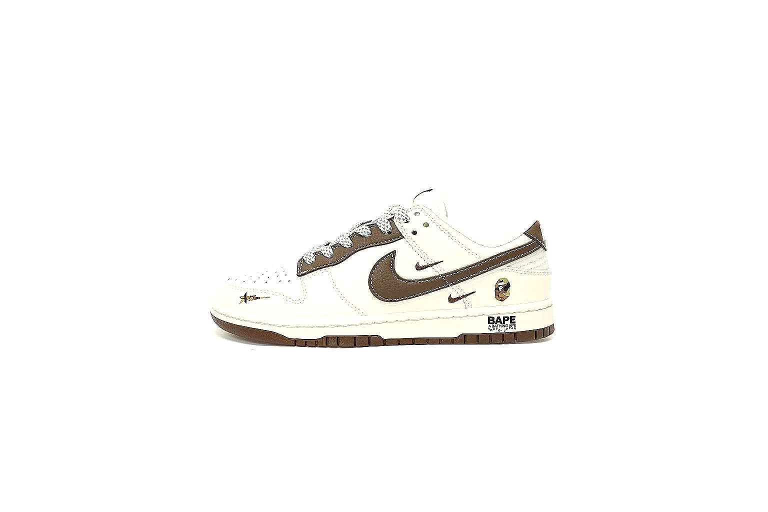 Kako Sheetbase record image for Nike White Brown Low Court