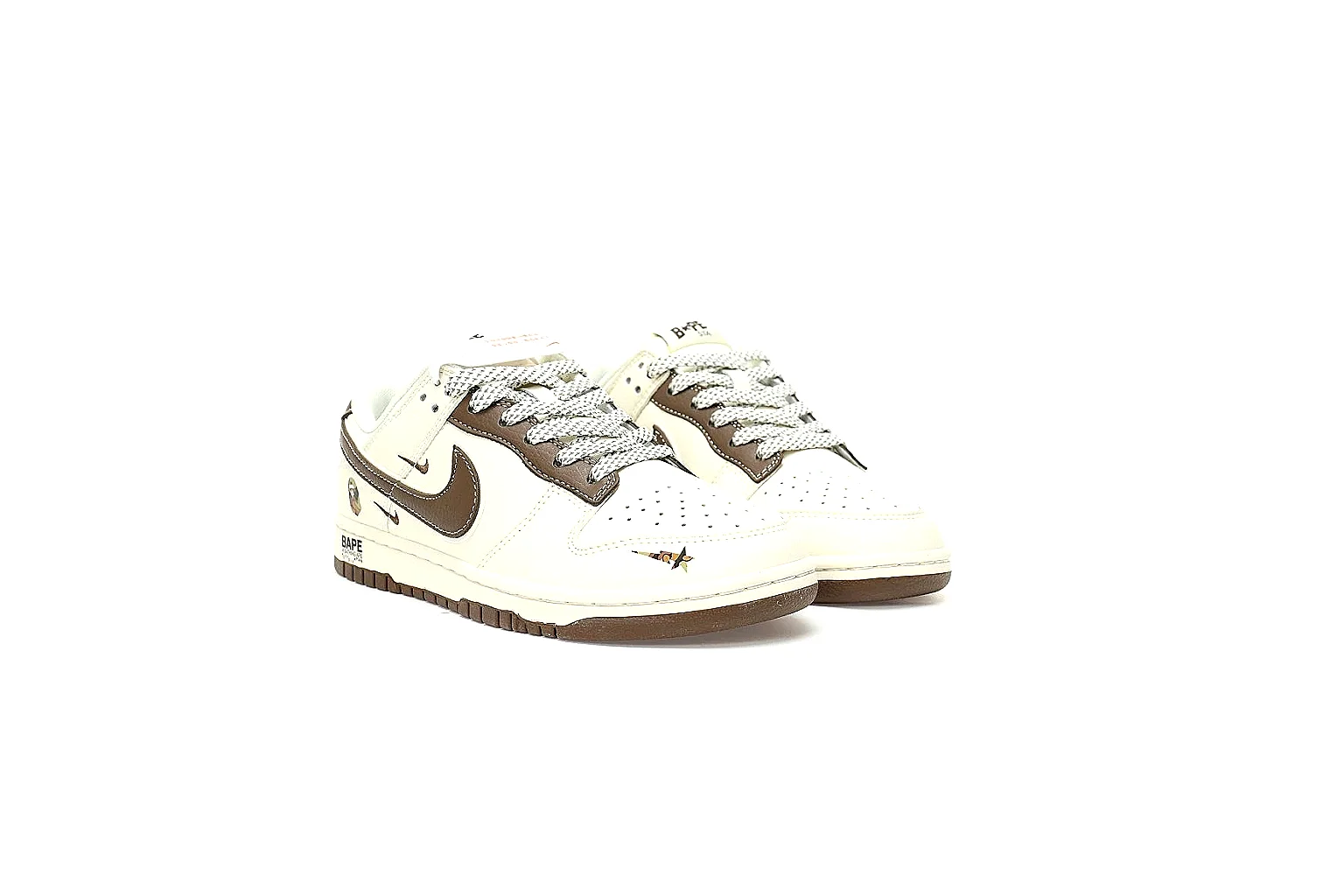 Kako Sheetbase record image for Nike White Brown Low Court thumbnail 4