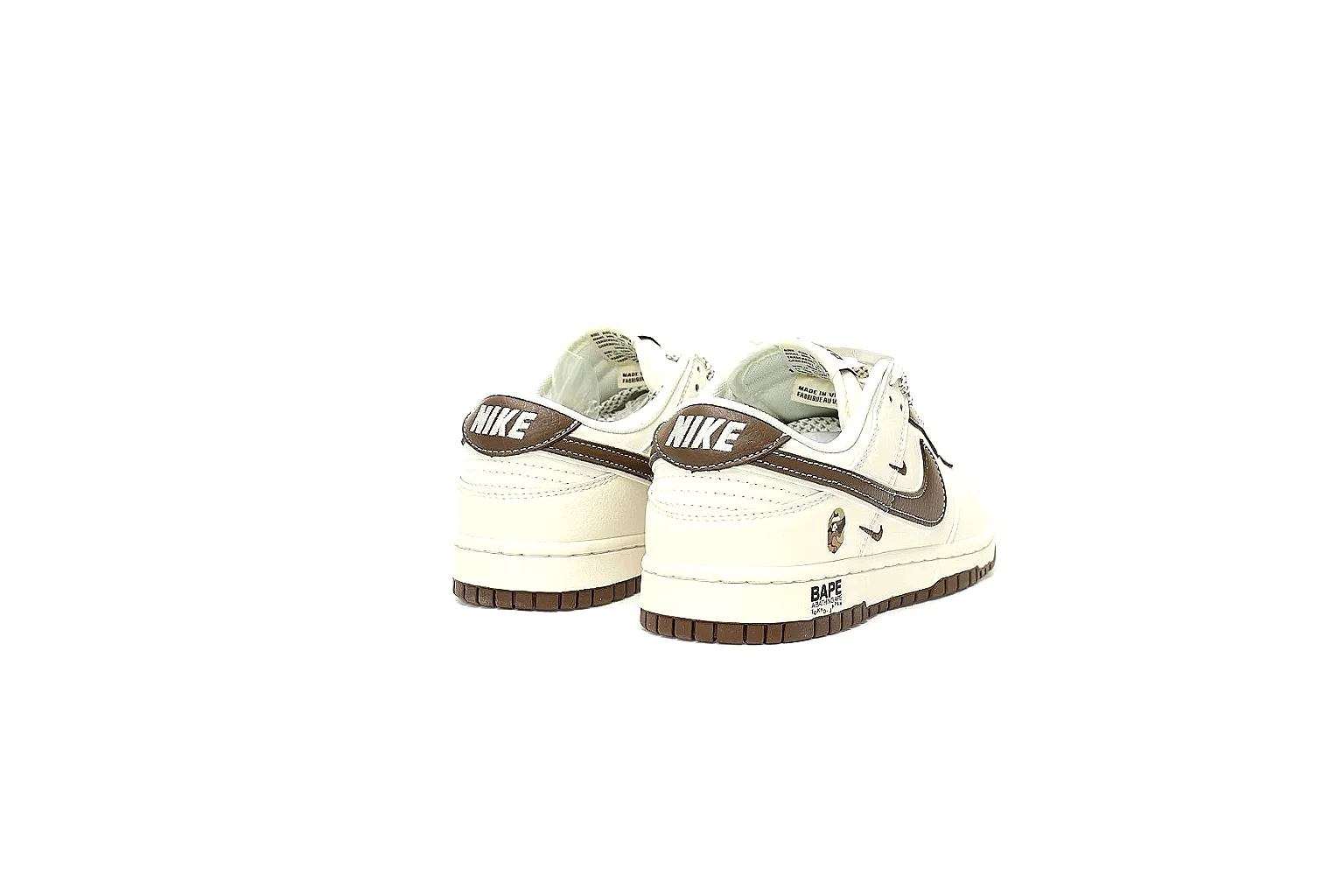 Kako Sheetbase record image for Nike White Brown Low Court thumbnail 5