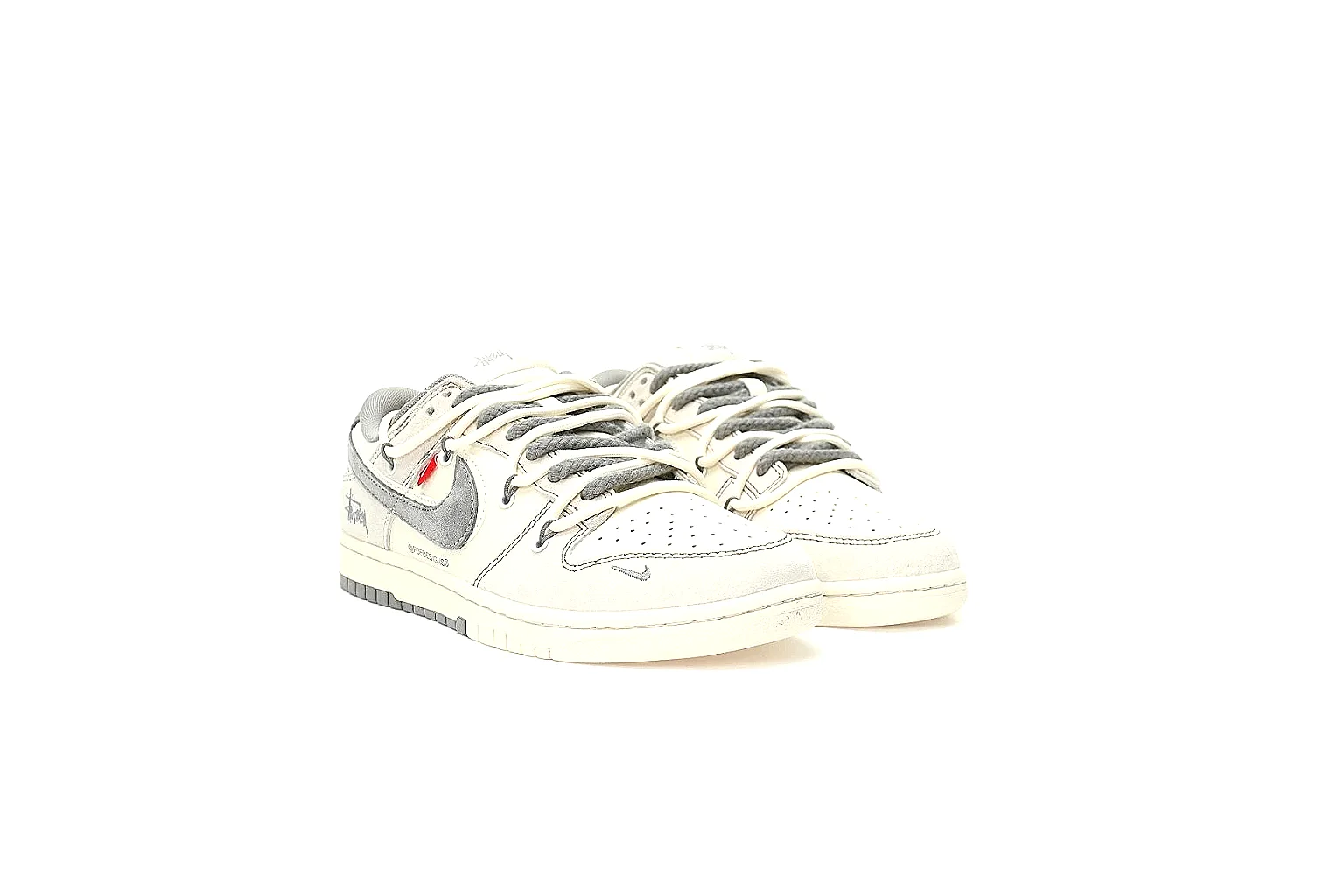 Kako Sheetbase record image for Nike White Gray Low Court thumbnail 4