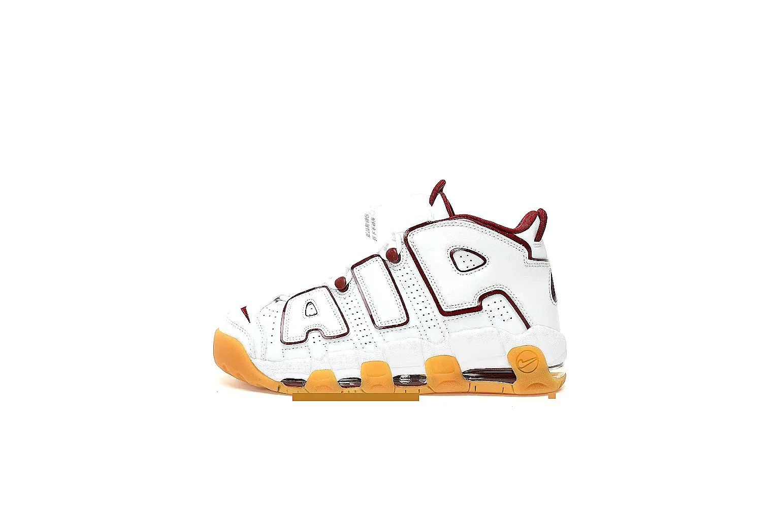 Kako Sheetbase record image for Nike White Gum Uptempo Sneaker