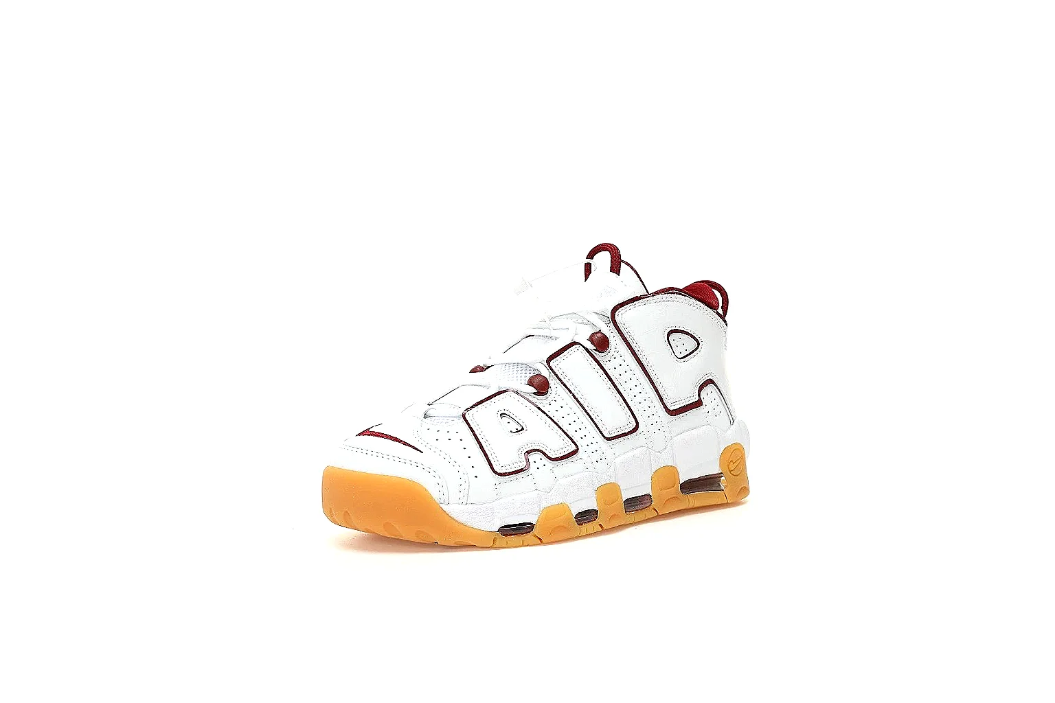 Kako Sheetbase record image for Nike White Gum Uptempo Sneaker thumbnail 6
