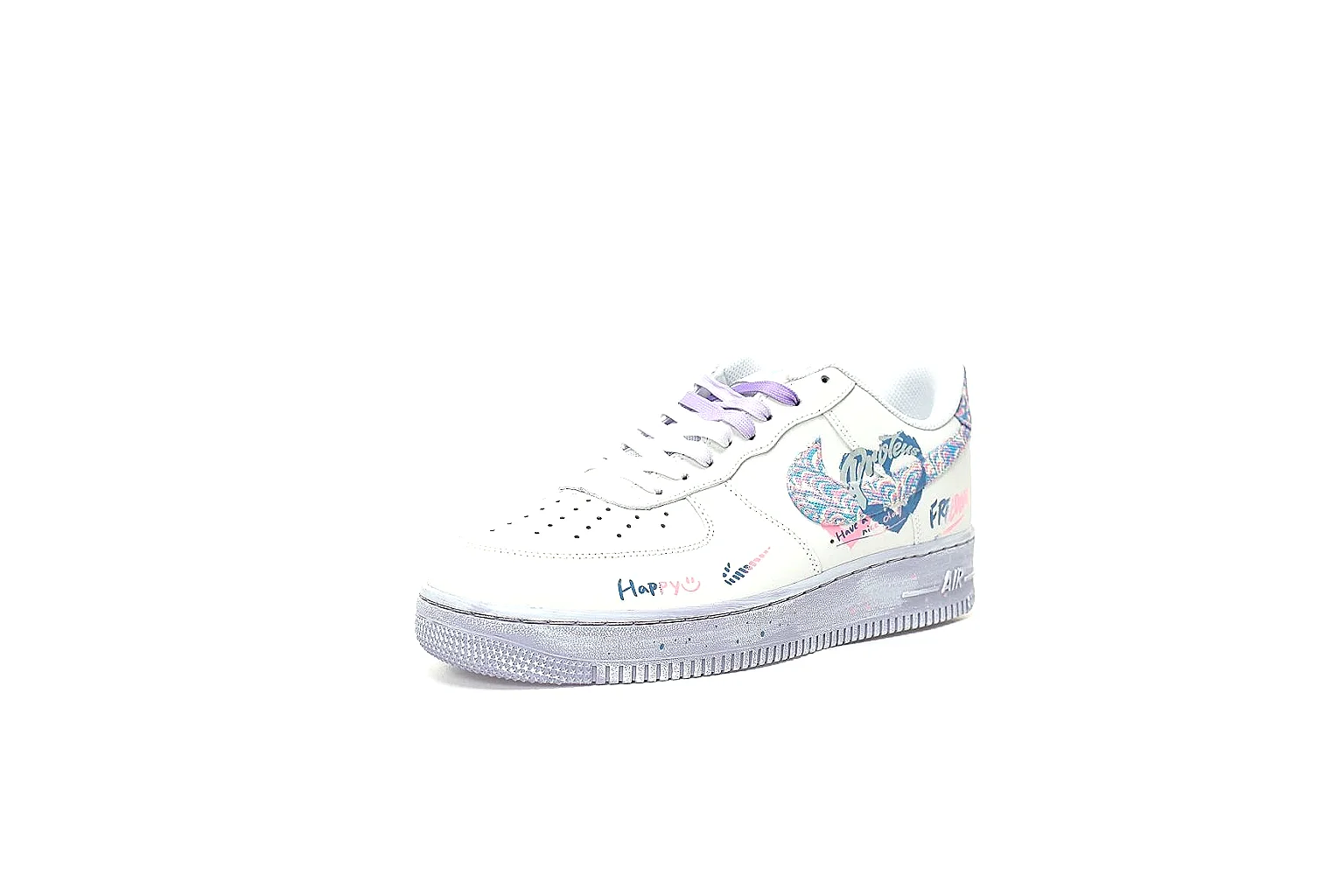 Kako Sheetbase record image for Nike White Lavender Low Court Sneaker thumbnail 6