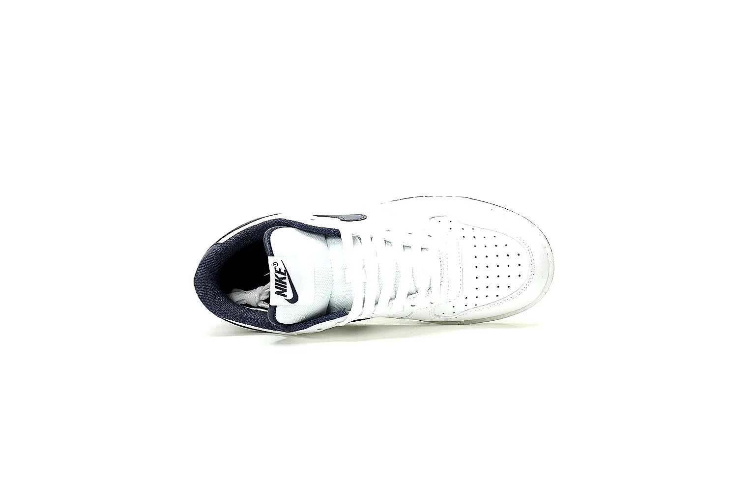 Kako Sheetbase record image for Nike White Navy Low Court thumbnail 2