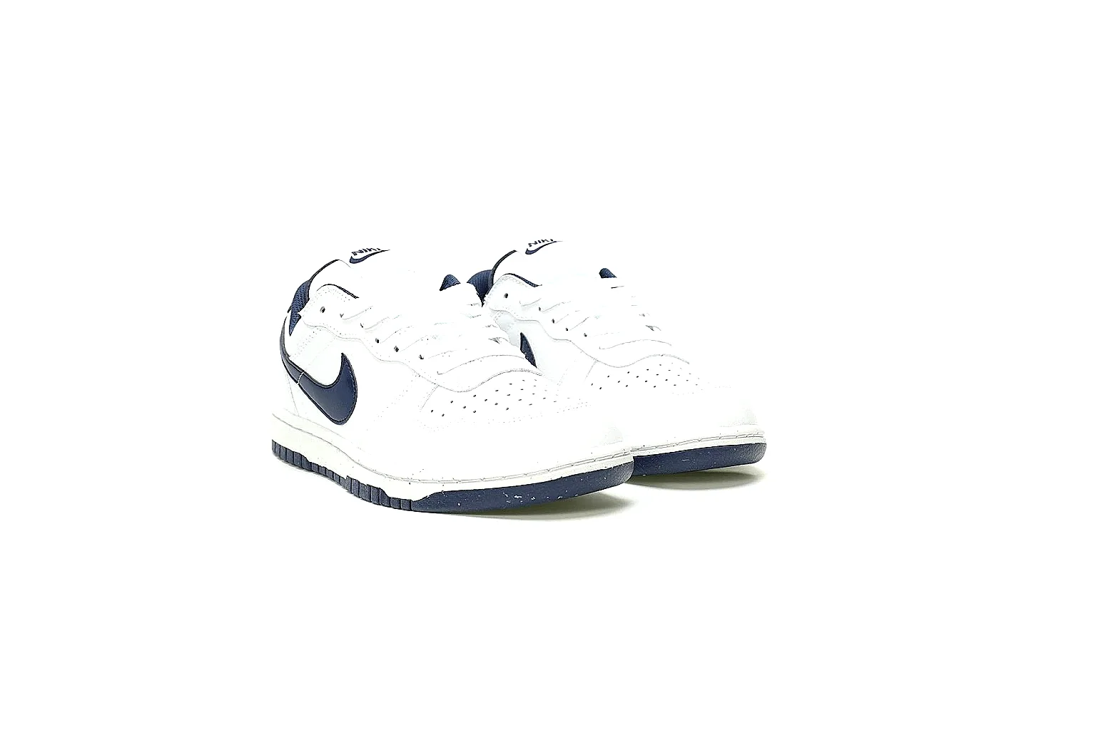 Kako Sheetbase record image for Nike White Navy Low Court thumbnail 4