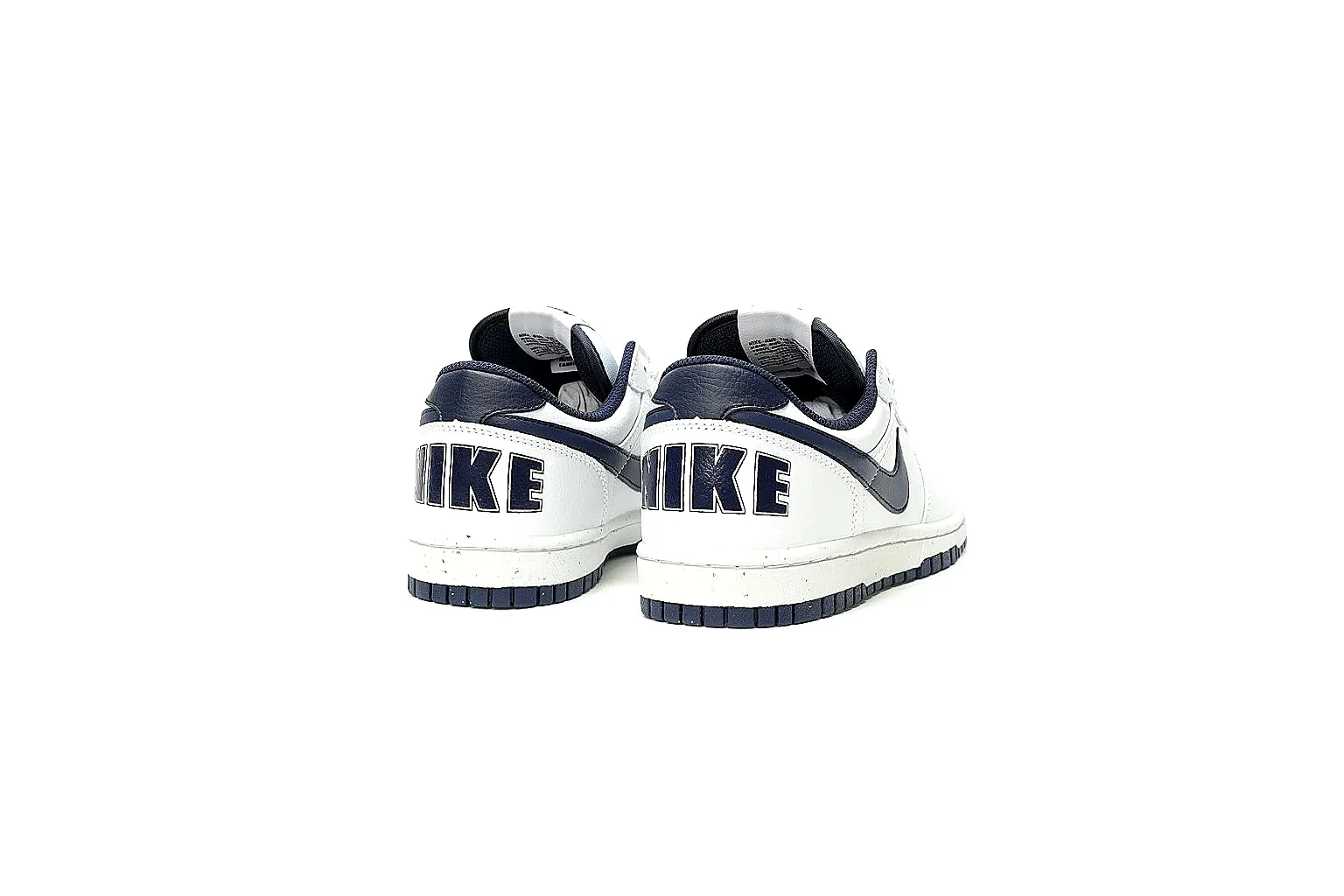 Kako Sheetbase record image for Nike White Navy Low Court thumbnail 5