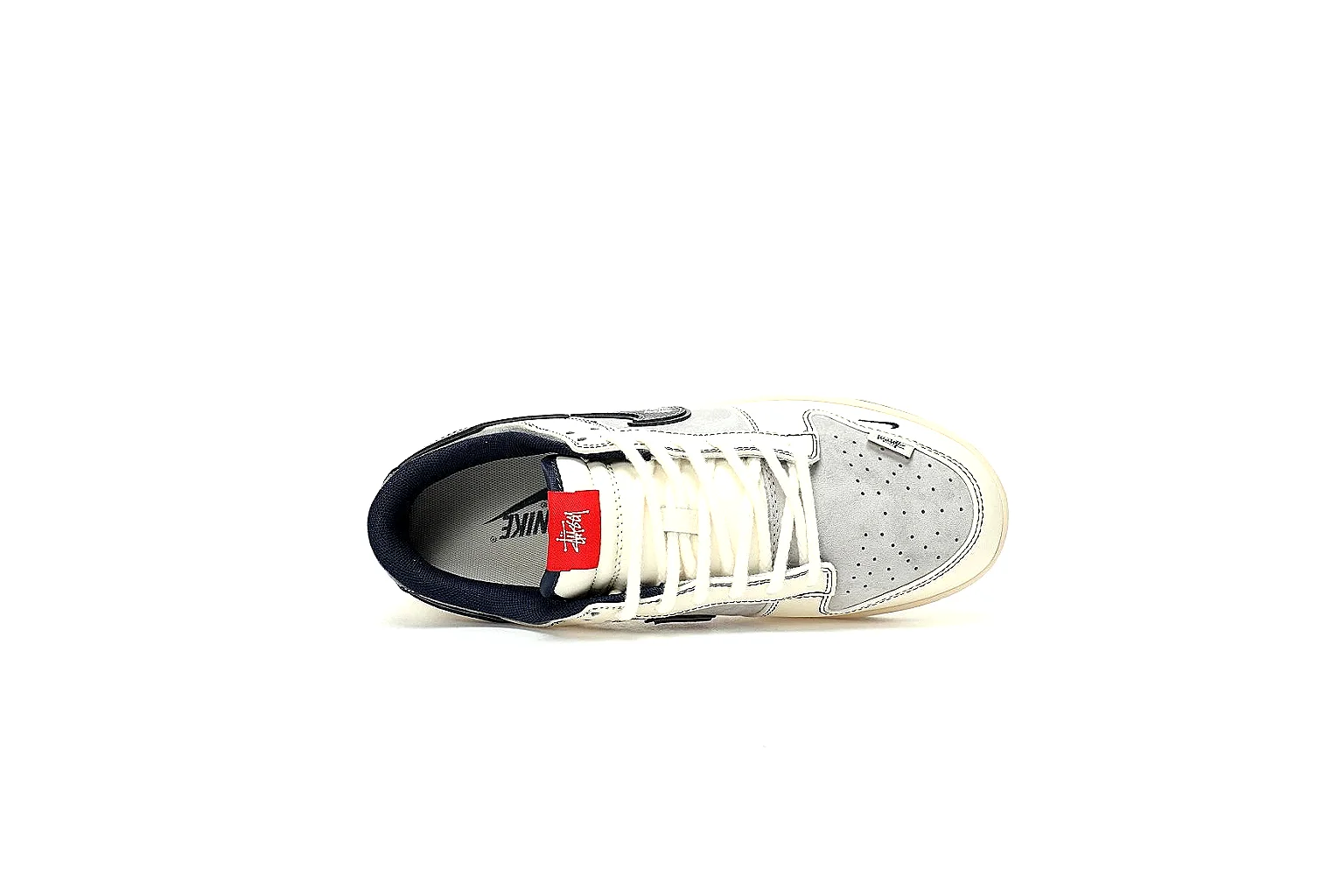 Kako Sheetbase record image for Nike White Navy Red Low Court thumbnail 3