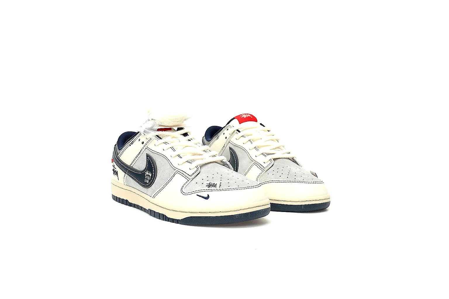 Kako Sheetbase record image for Nike White Navy Red Low Court thumbnail 5