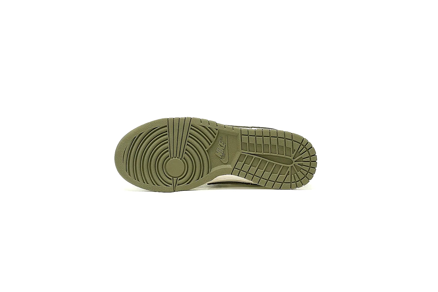 Kako Sheetbase record image for Nike White Olive Low Court Sneaker thumbnail 3