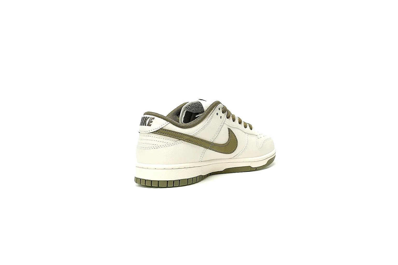 Kako Sheetbase record image for Nike White Olive Low Court Sneaker thumbnail 6