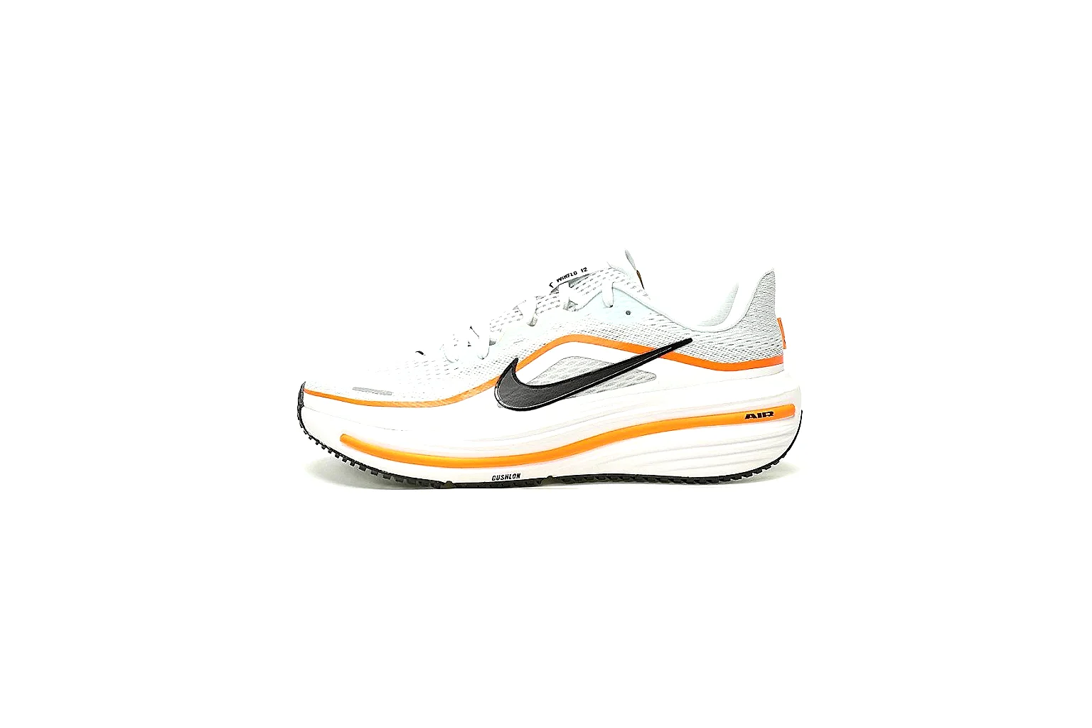 Kako Sheetbase record image for Nike White Orange Retro Runner Sneaker