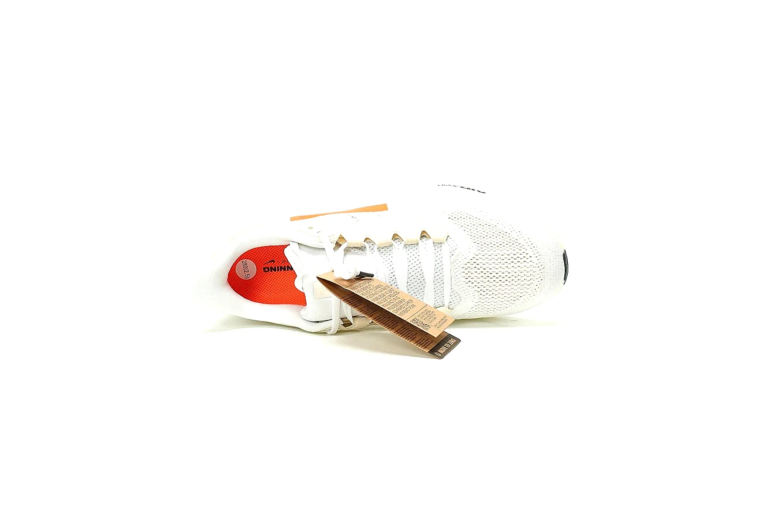 Kako Sheetbase record image for Nike White Orange Runner Sneaker thumbnail 2