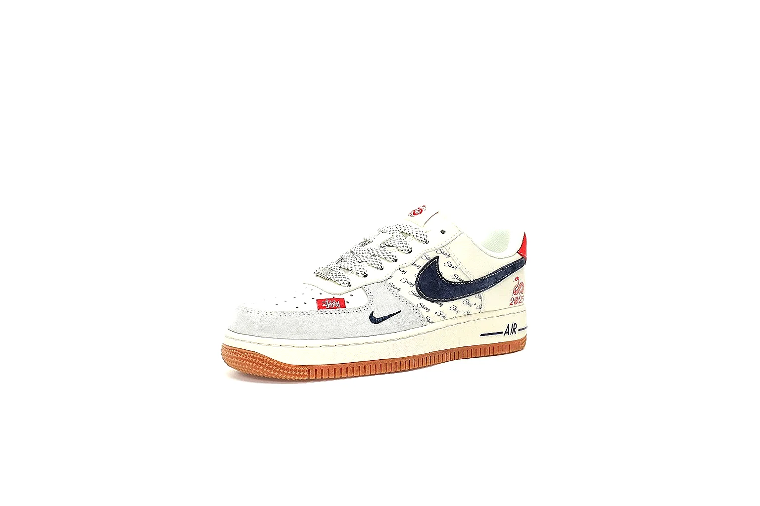 Kako Sheetbase record image for Nike White Red Gum Low Court thumbnail 6