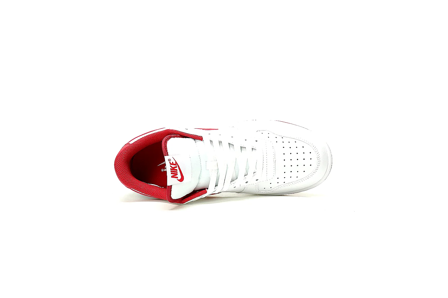 Kako Sheetbase record image for Nike White Red High-Top Court Sneaker thumbnail 2