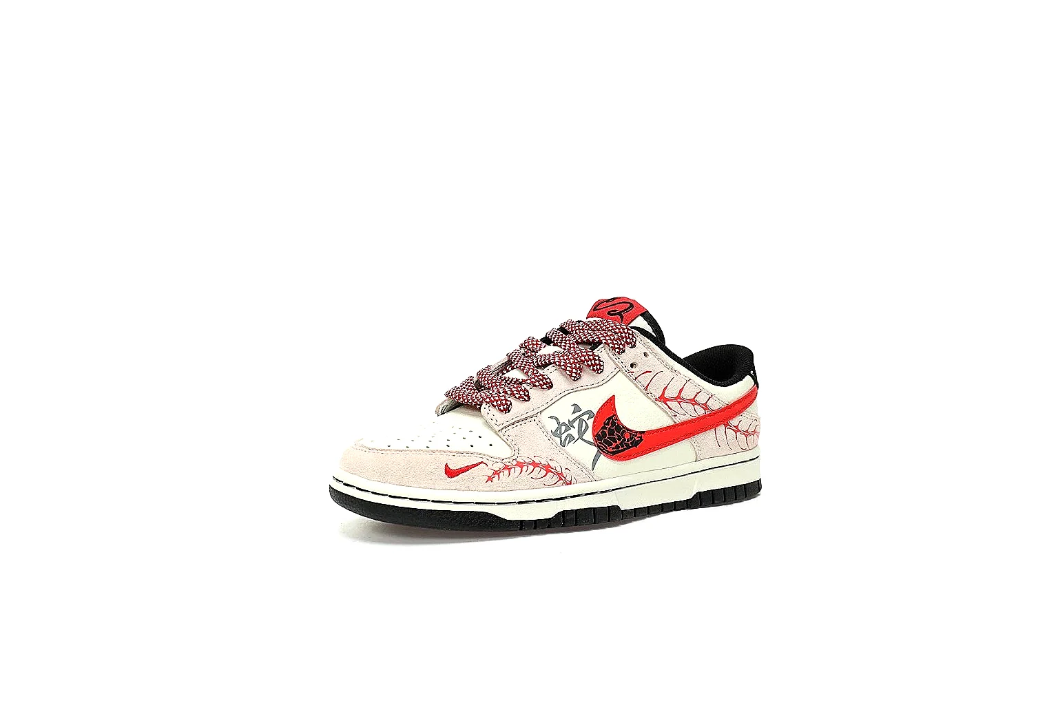 Kako Sheetbase record image for Nike White Red Low Court thumbnail 6
