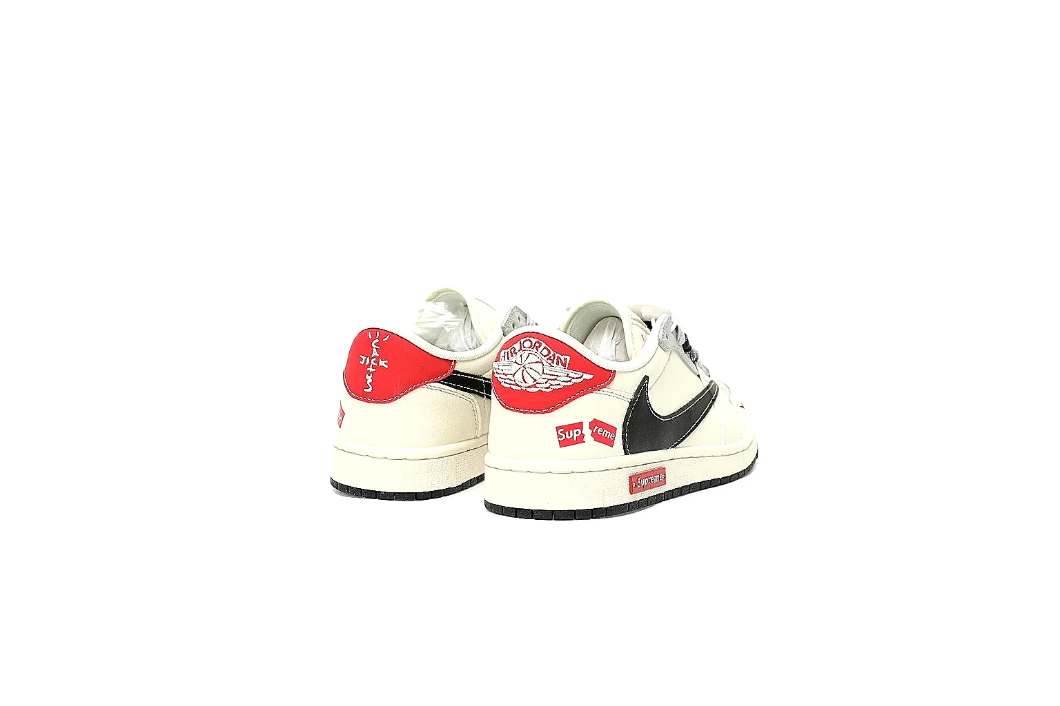 Kako Sheetbase record image for Nike White Red Low Court thumbnail 5