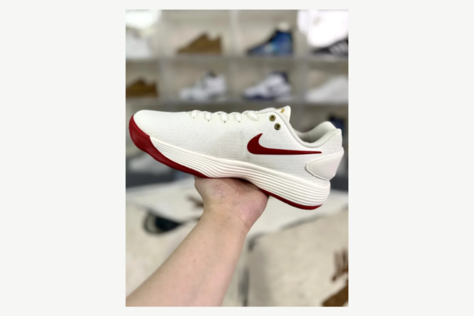 Nike White Red Swoosh Low Top spreadsheet record image SKU 1194923881 thumbnail 2