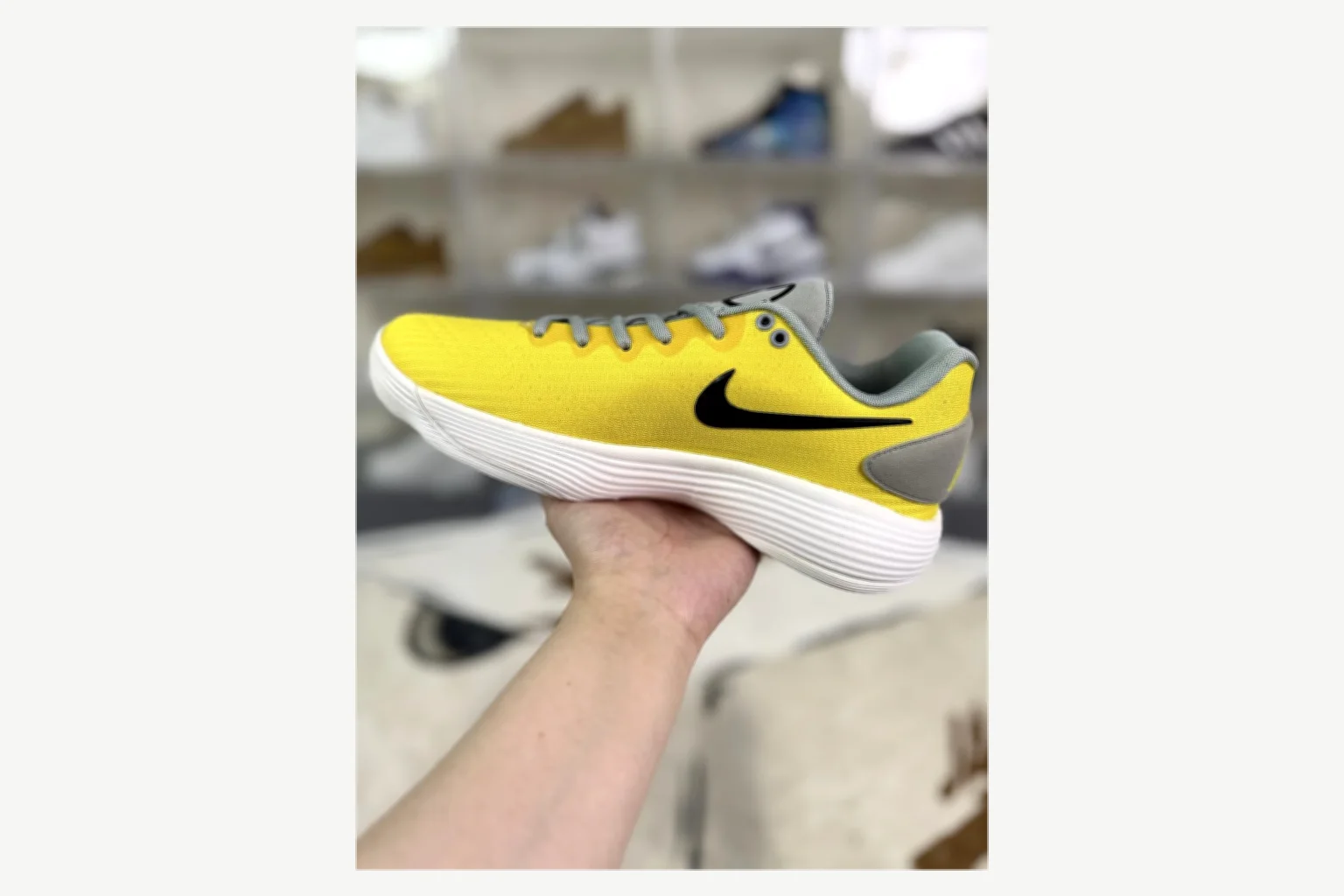 Nike Yellow Gray Low Top Runner spreadsheet record image SKU 1194923844 thumbnail 2